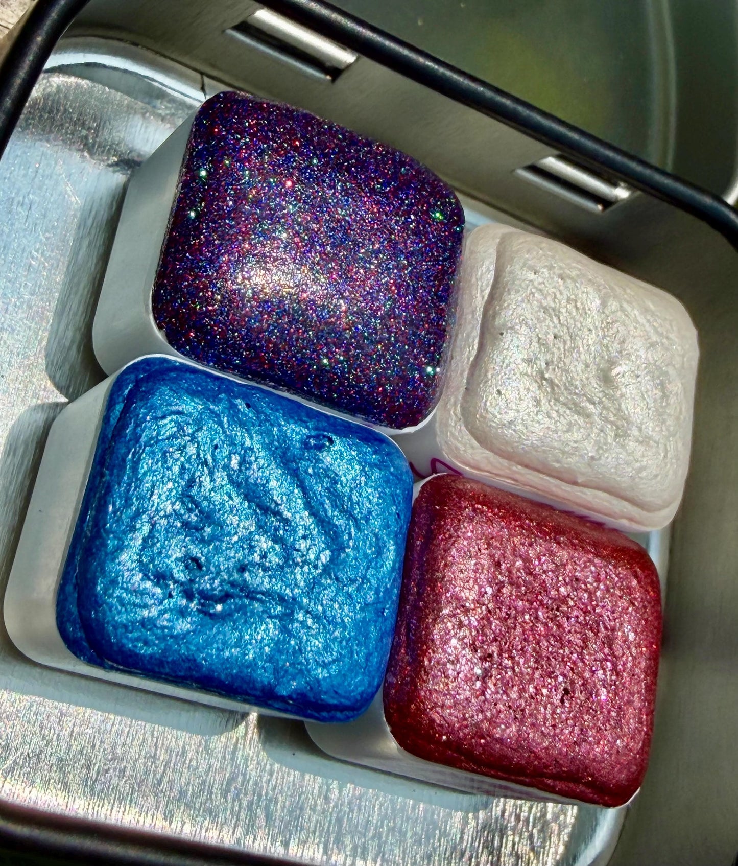 July 4th Collection| Watercolor Sets | Sets OR Singles Available | Handmade Paints | Christmas In July