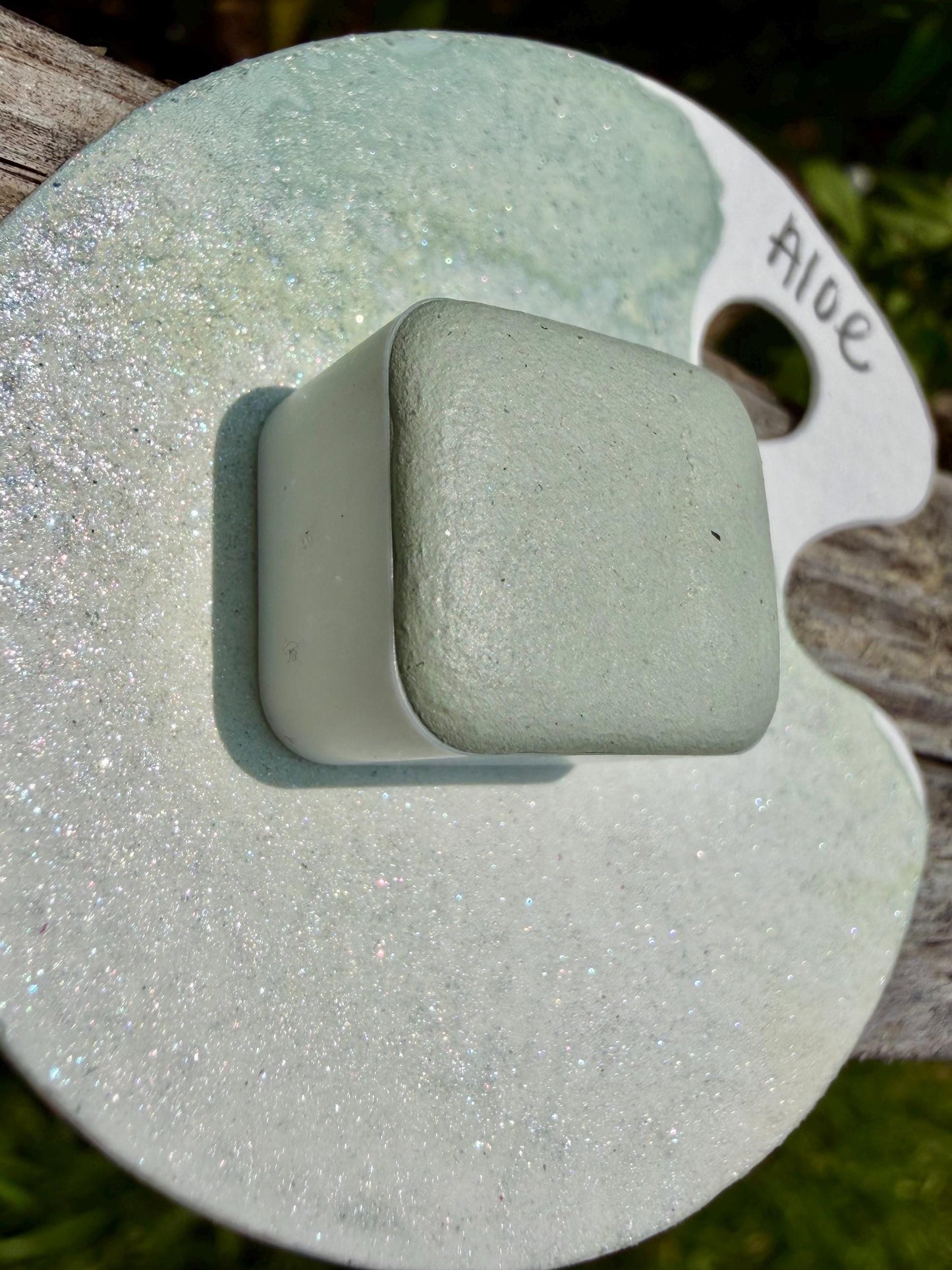 Aloe | HYBRID | Matte & Shimmer Blend | Handmade Watercolors | Handmade Paint | Watercolors | Watercolor | Watercolor Artist