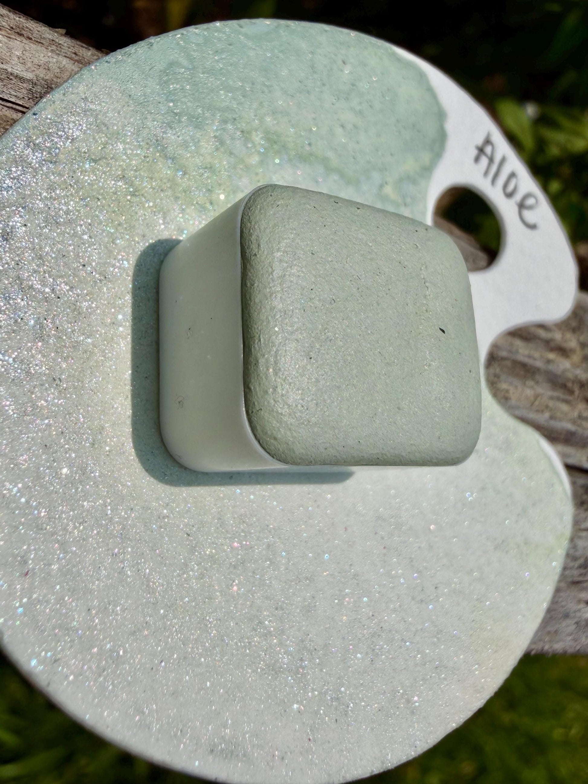 Aloe | HYBRID | Matte & Shimmer Blend | Handmade Watercolors | Handmade Paint | Watercolors | Watercolor | Watercolor Artist