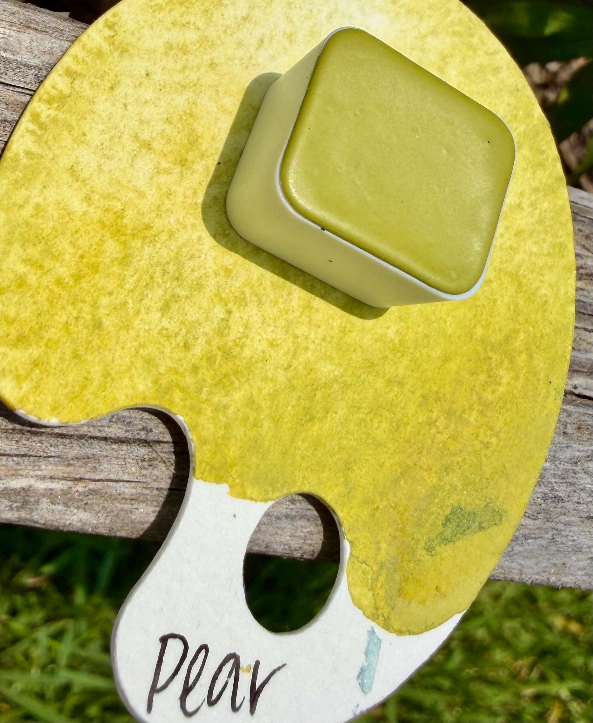 Pear | Handmade Watercolors | Handmade Paint | Watercolors | Watercolor Artist | Granulating Watercolor