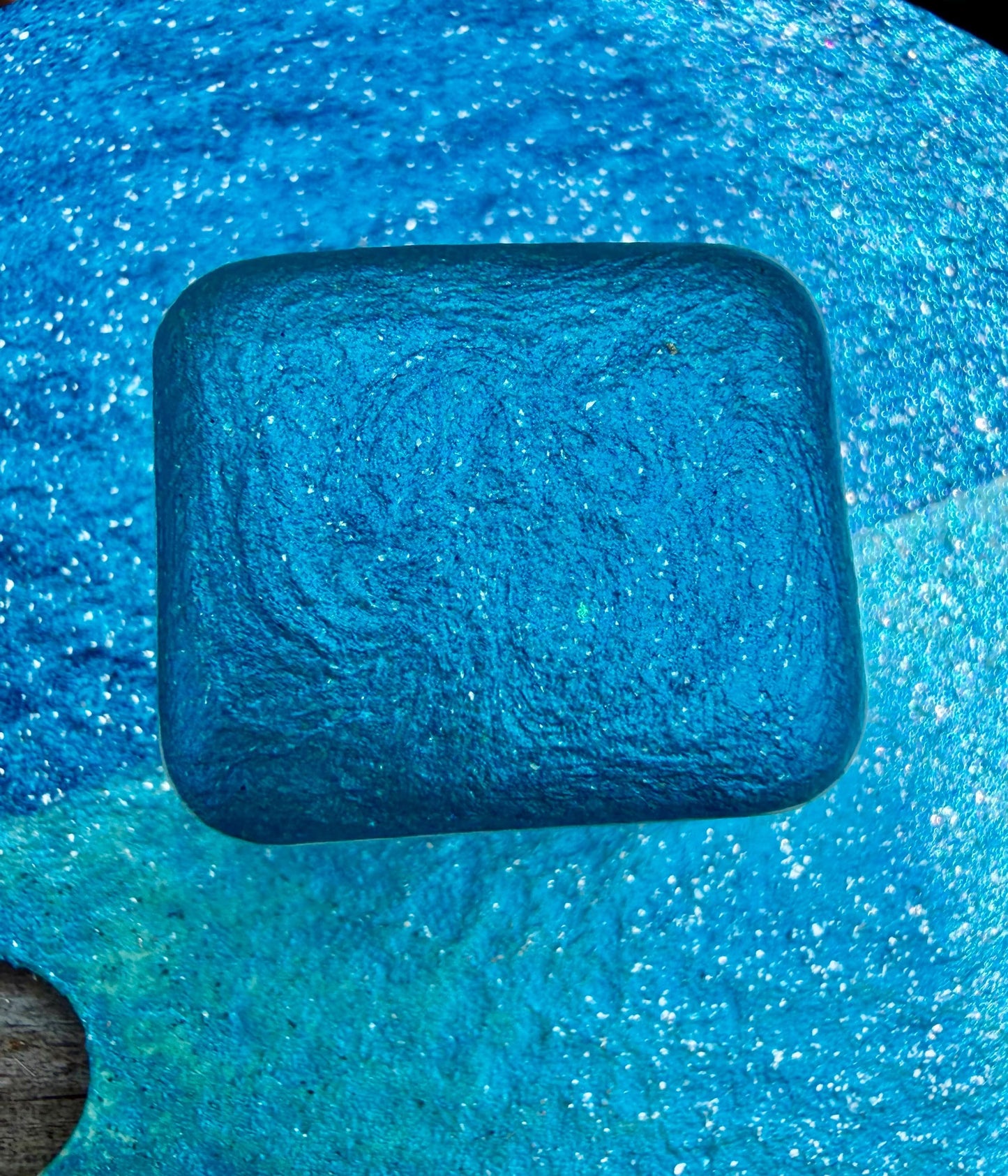 Blue Crush | Shimmer Mica | Handmade Watercolors | Handmade Paint | Watercolors | Watercolor Artist | Handmade Watercolor |