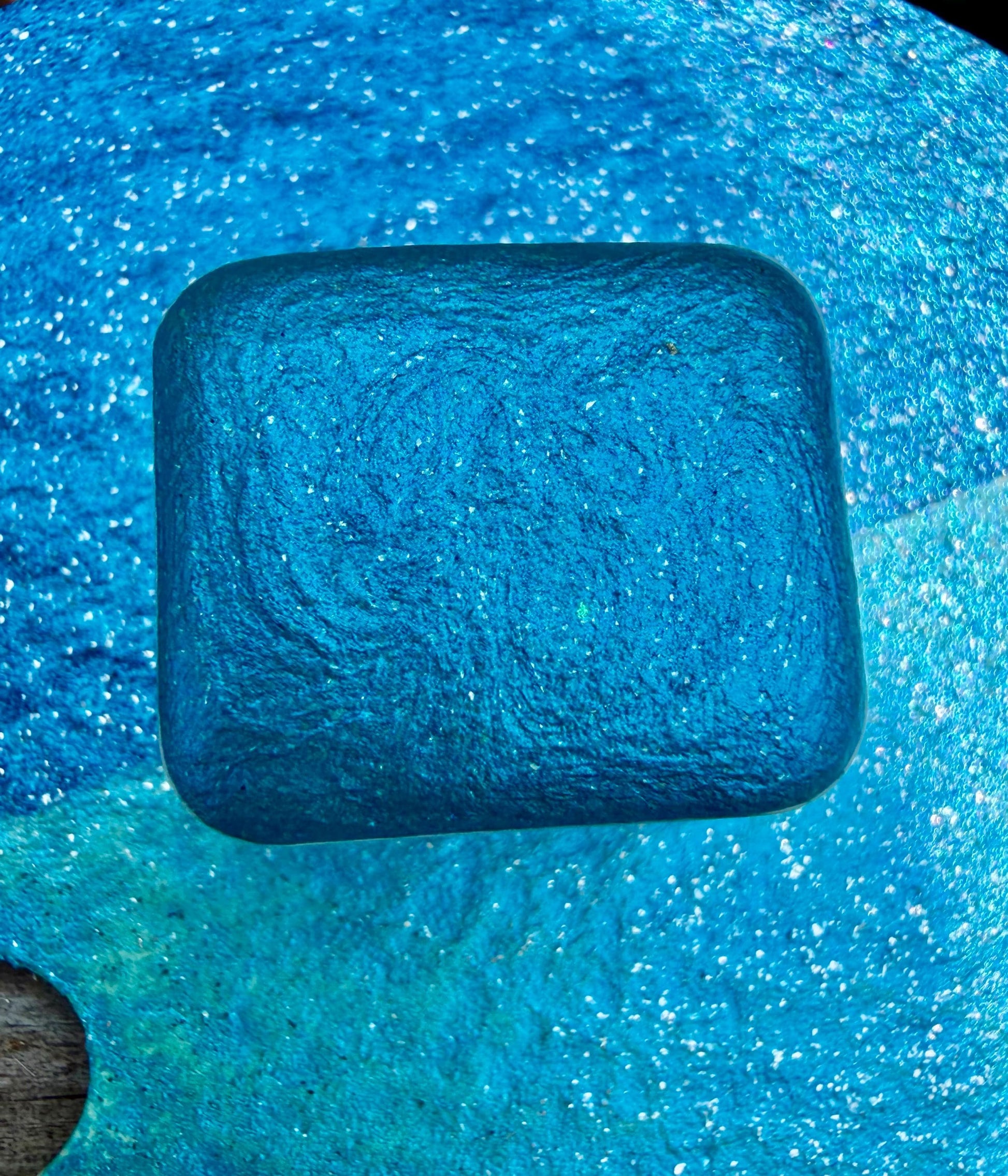 Blue Crush | Shimmer Mica | Handmade Watercolors | Handmade Paint | Watercolors | Watercolor Artist | Handmade Watercolor |