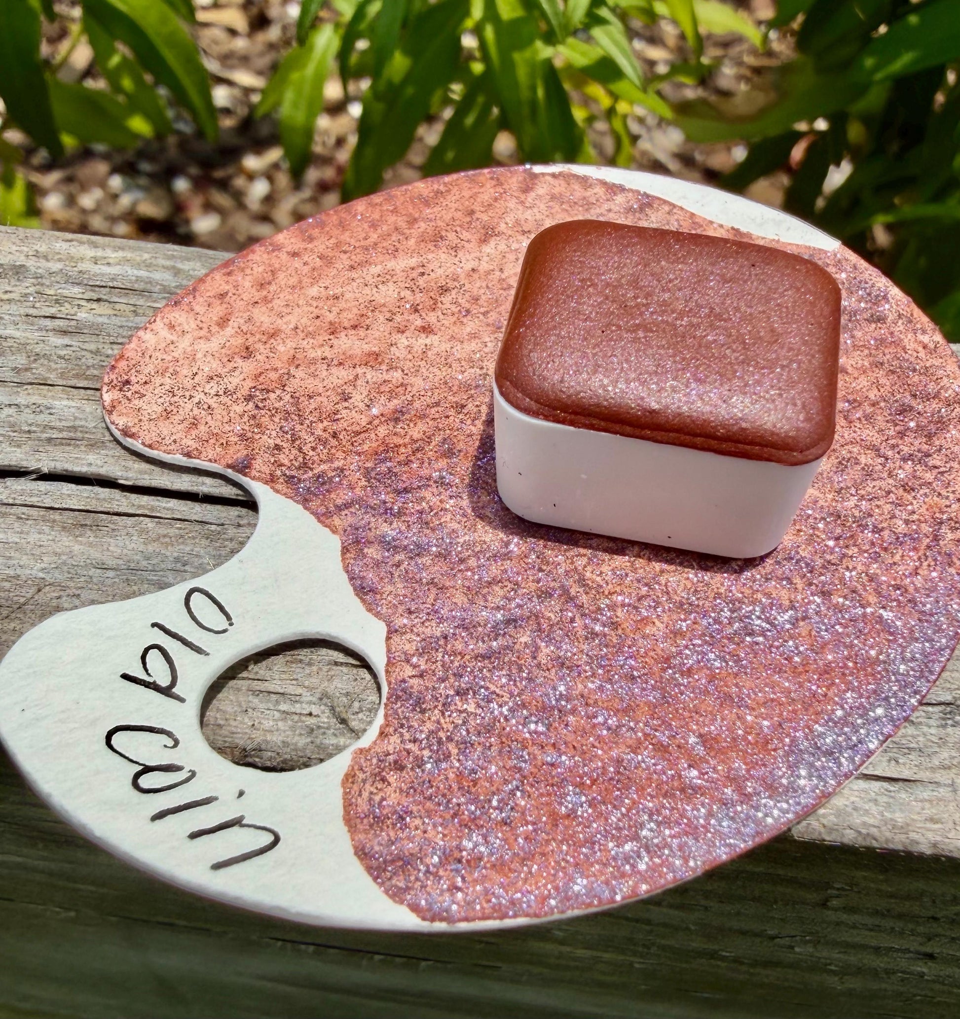 Old Coin | HYBRID | Matte & Shimmer Blend | Handmade Watercolors | Handmade Paint | Watercolors | Watercolor | Watercolor Artist