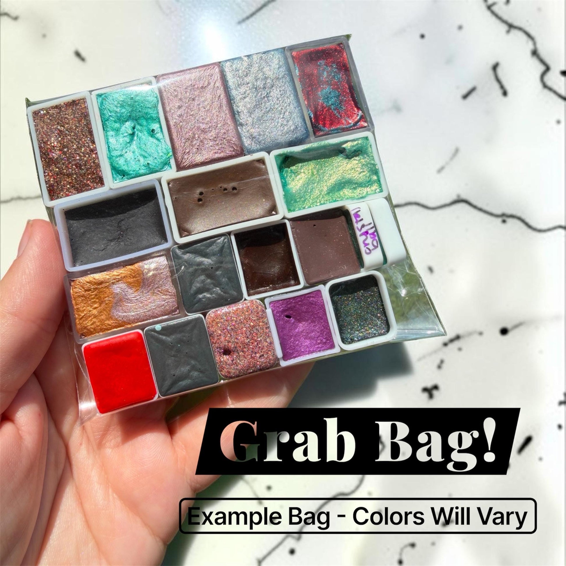Grab Bags | Handmade Watercolors | Half Pans | Custom Colors | Watercolor Paint | Bundles |