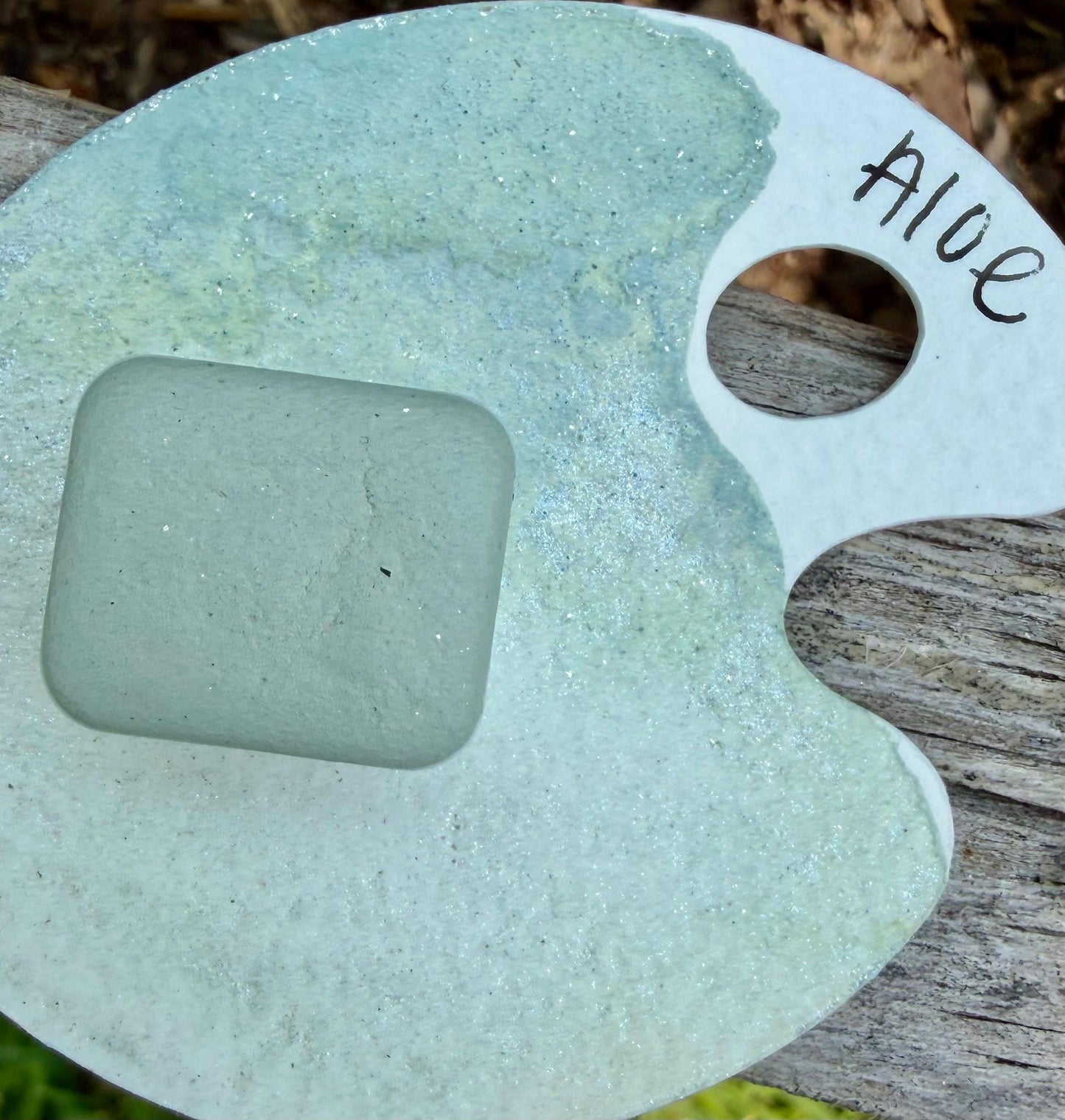 Aloe | HYBRID | Matte & Shimmer Blend | Handmade Watercolors | Handmade Paint | Watercolors | Watercolor | Watercolor Artist