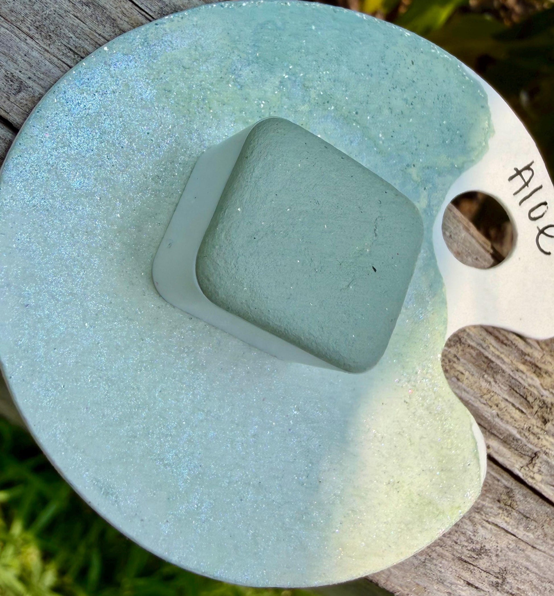 Aloe | HYBRID | Matte & Shimmer Blend | Handmade Watercolors | Handmade Paint | Watercolors | Watercolor | Watercolor Artist