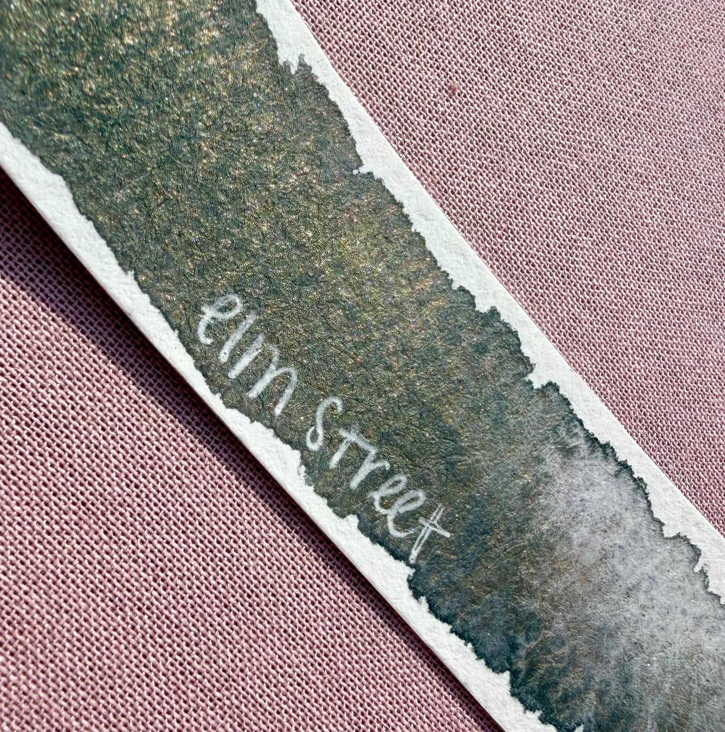 Elm Street | Limited Color | Matte and Shimmer Blend | XL Metal Squiggle Pan | Handmade Paint | Watercolors | Watercolor |