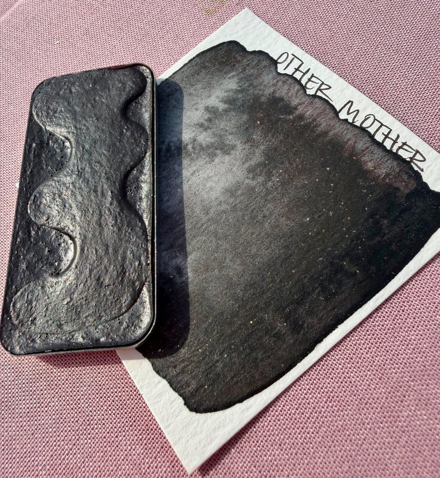 Other Mother | Limited Color | Matte and Shimmer Blend | XL Metal Squiggle Pan | Handmade Paint | Watercolors | Watercolor |