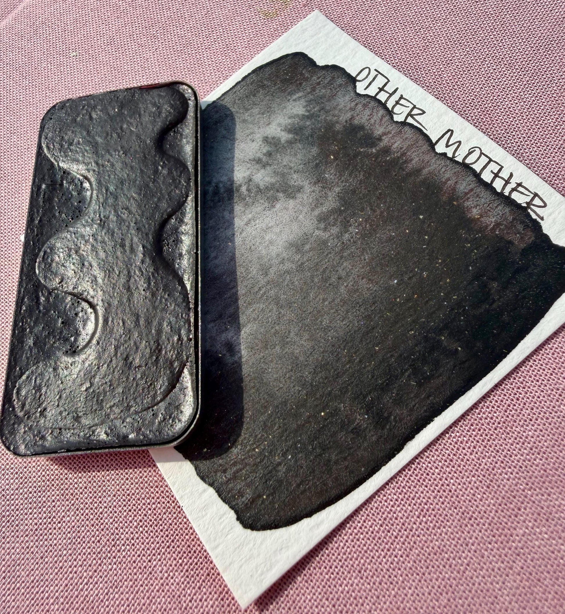 Other Mother | Limited Color | Matte and Shimmer Blend | XL Metal Squiggle Pan | Handmade Paint | Watercolors | Watercolor |