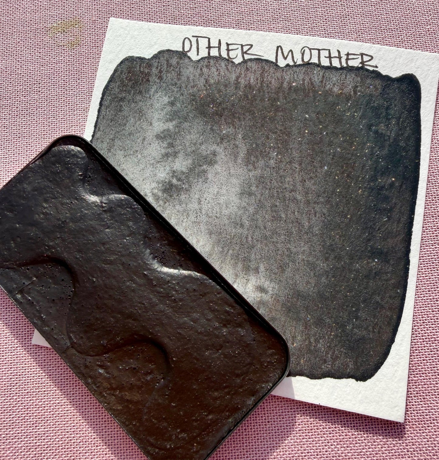 Other Mother | Limited Color | Matte and Shimmer Blend | XL Metal Squiggle Pan | Handmade Paint | Watercolors | Watercolor |