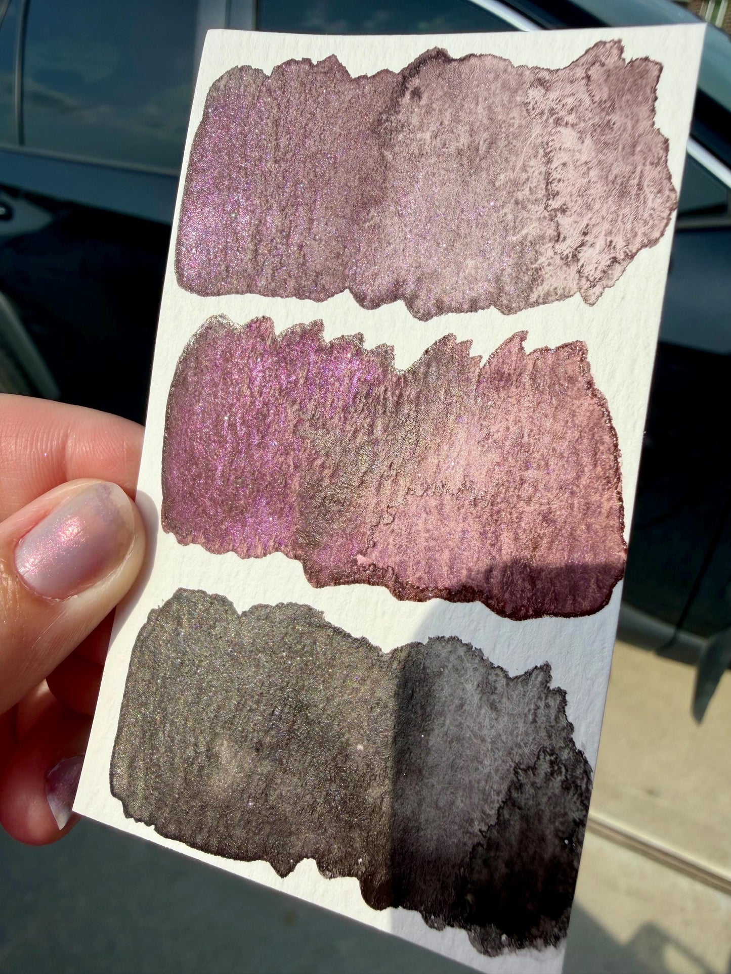 Halloween Blend 1 | Limited Color | Matte and Shimmer Blend | XL Metal Squiggle Pan | Handmade Paint | Watercolors | Watercolor |