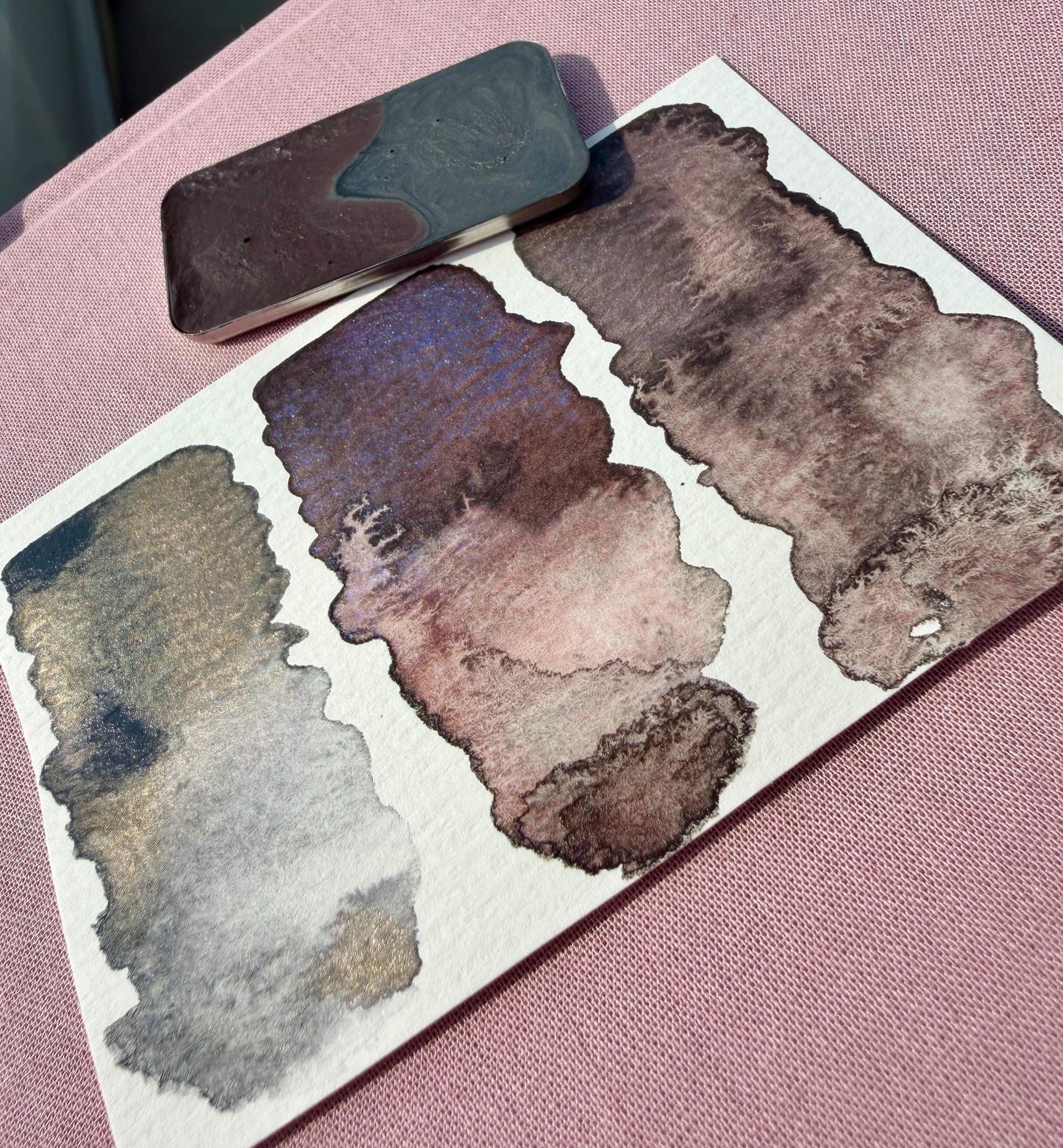 Halloween Blend 2 | Limited Color | Matte and Shimmer Blend | XL Metal Squiggle Pan | Handmade Paint | Watercolors | Watercolor |