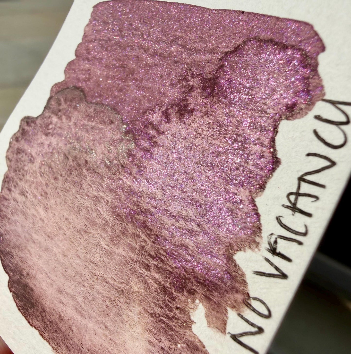 No Vacancy | Limited Color | Matte and Shimmer Blend | XL Metal Squiggle Pan | Handmade Paint | Watercolors | Watercolor |