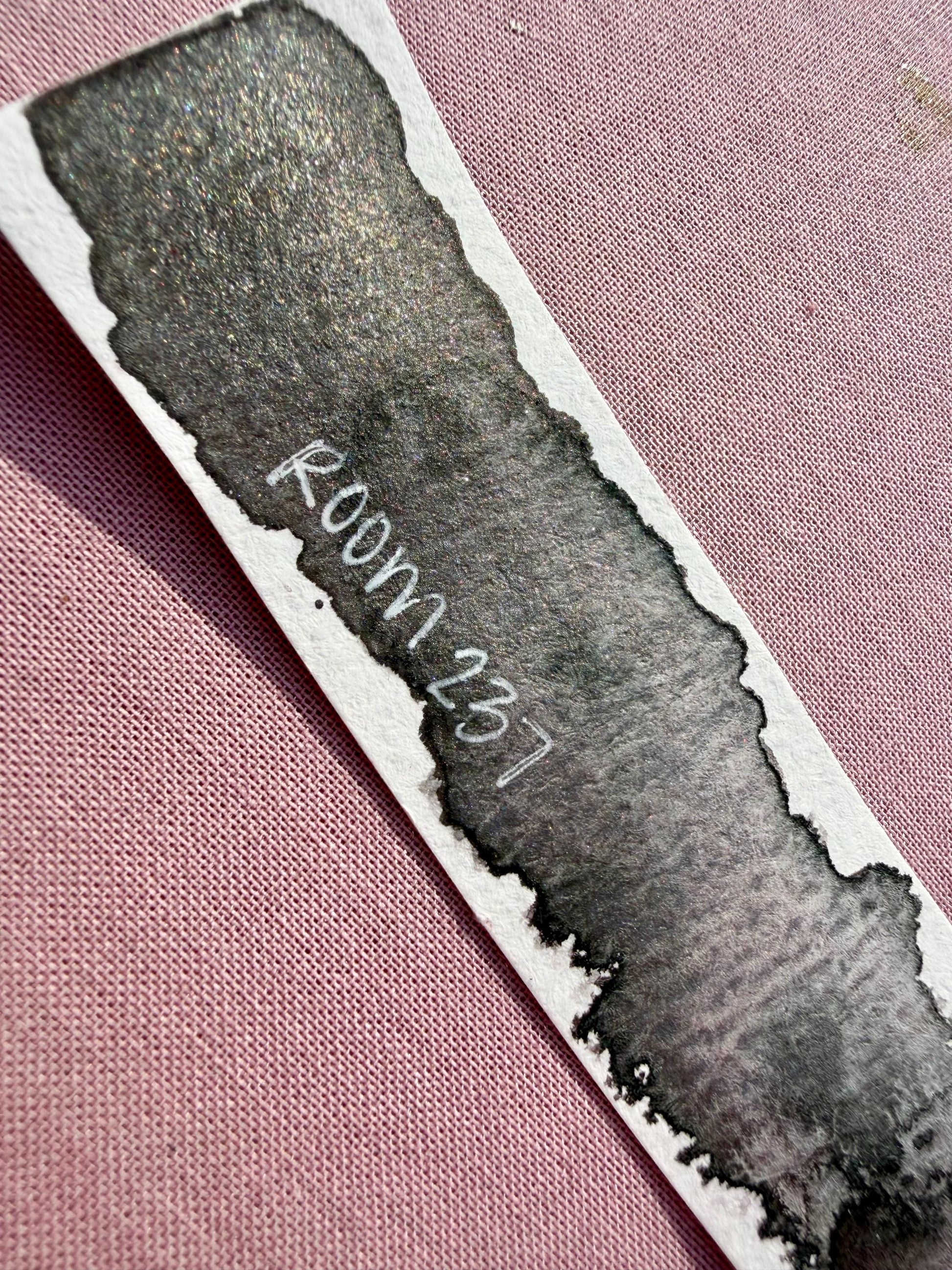 Room 237 | Limited Color | Matte and Shimmer Blend | XL Metal Squiggle Pan | Handmade Paint | Watercolors | Watercolor |
