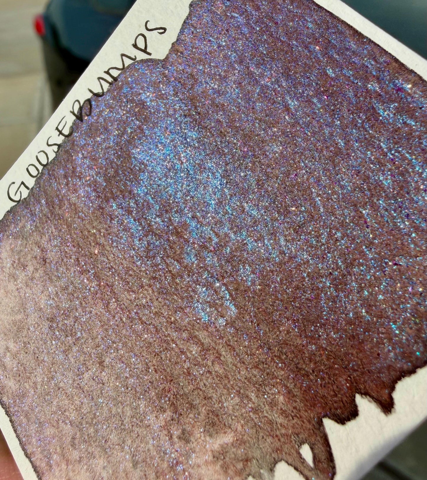 Goosebumps | Limited Color | Matte and Shimmer Blend | XL Metal Squiggle Pan | Handmade Paint | Watercolors | Watercolor |
