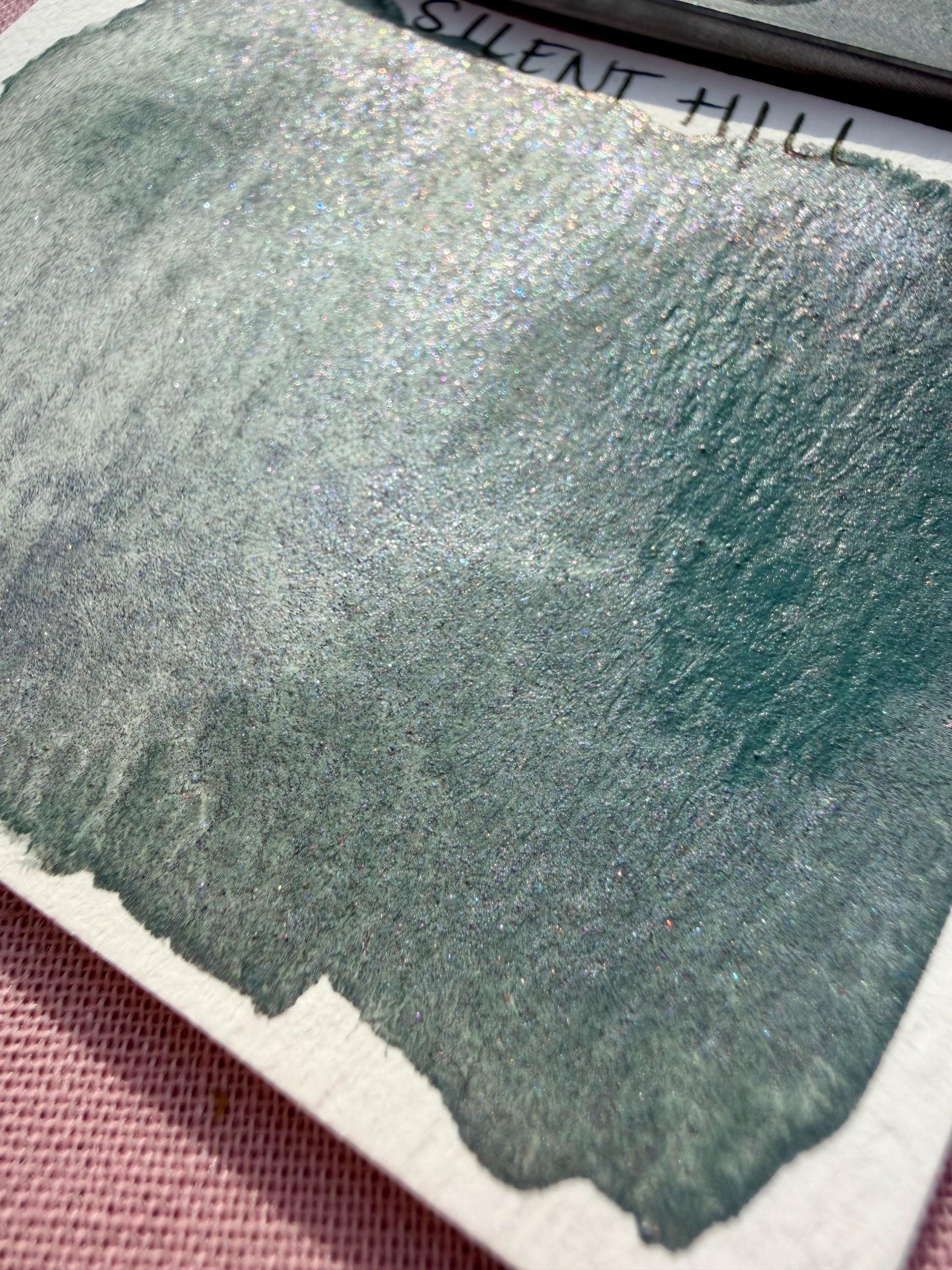 Silent Hill | Limited Color | Matte and Shimmer Blend | XL Metal Squiggle Pan | Handmade Paint | Watercolors | Watercolor |