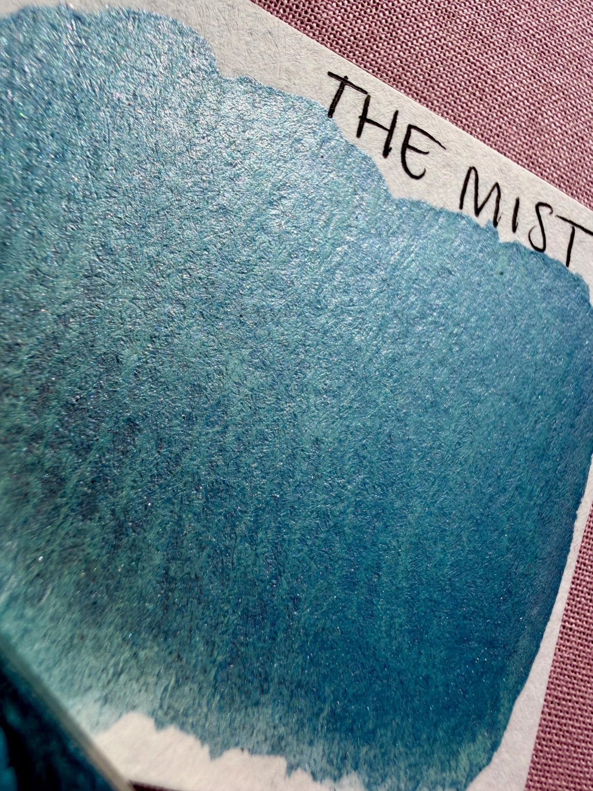The Mist | Limited Color | Matte and Shimmer Blend | XL Metal Squiggle Pan | Handmade Paint | Watercolors | Watercolor |