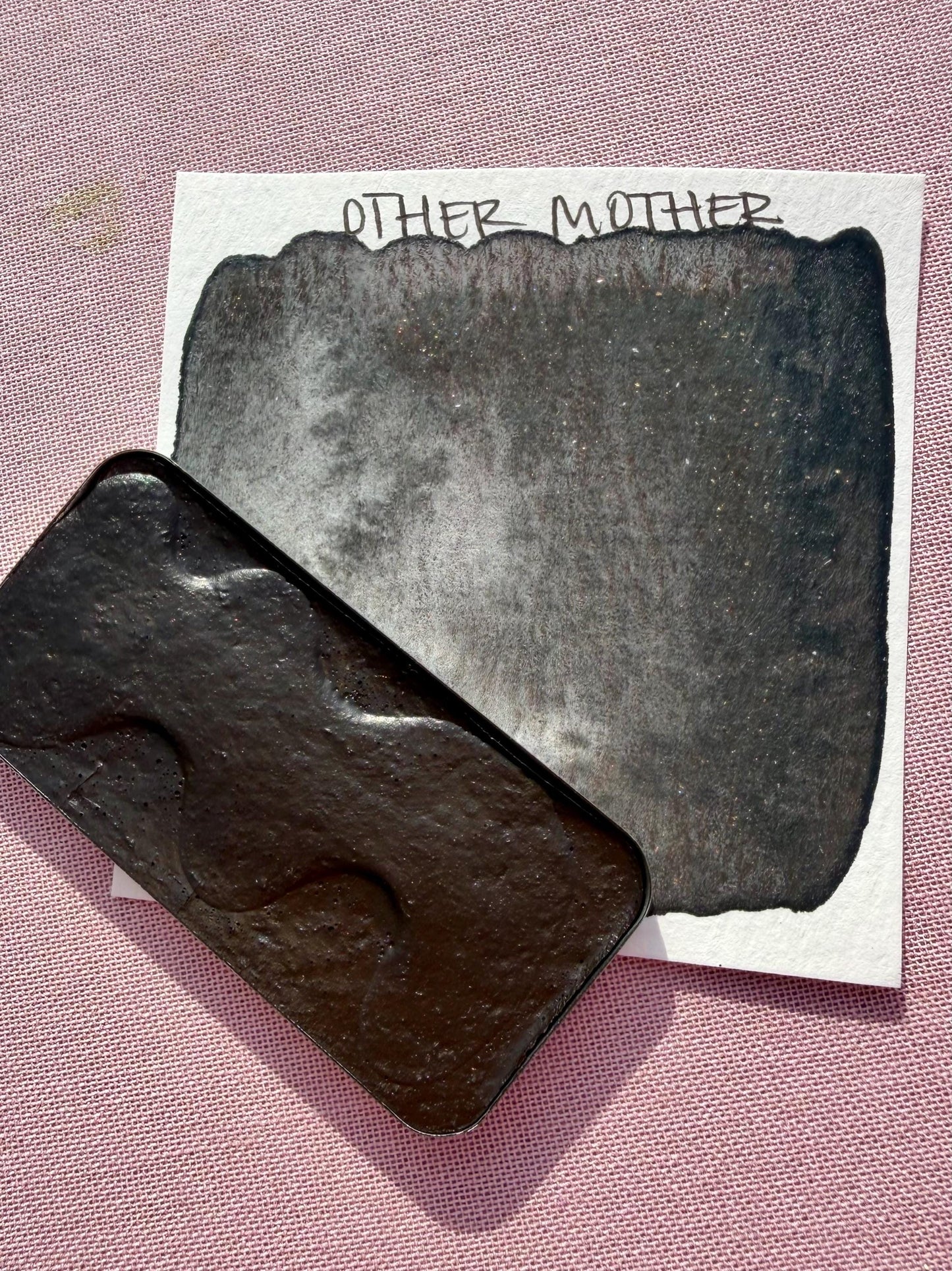 Other Mother | Limited Color | Matte and Shimmer Blend | XL Metal Squiggle Pan | Handmade Paint | Watercolors | Watercolor |