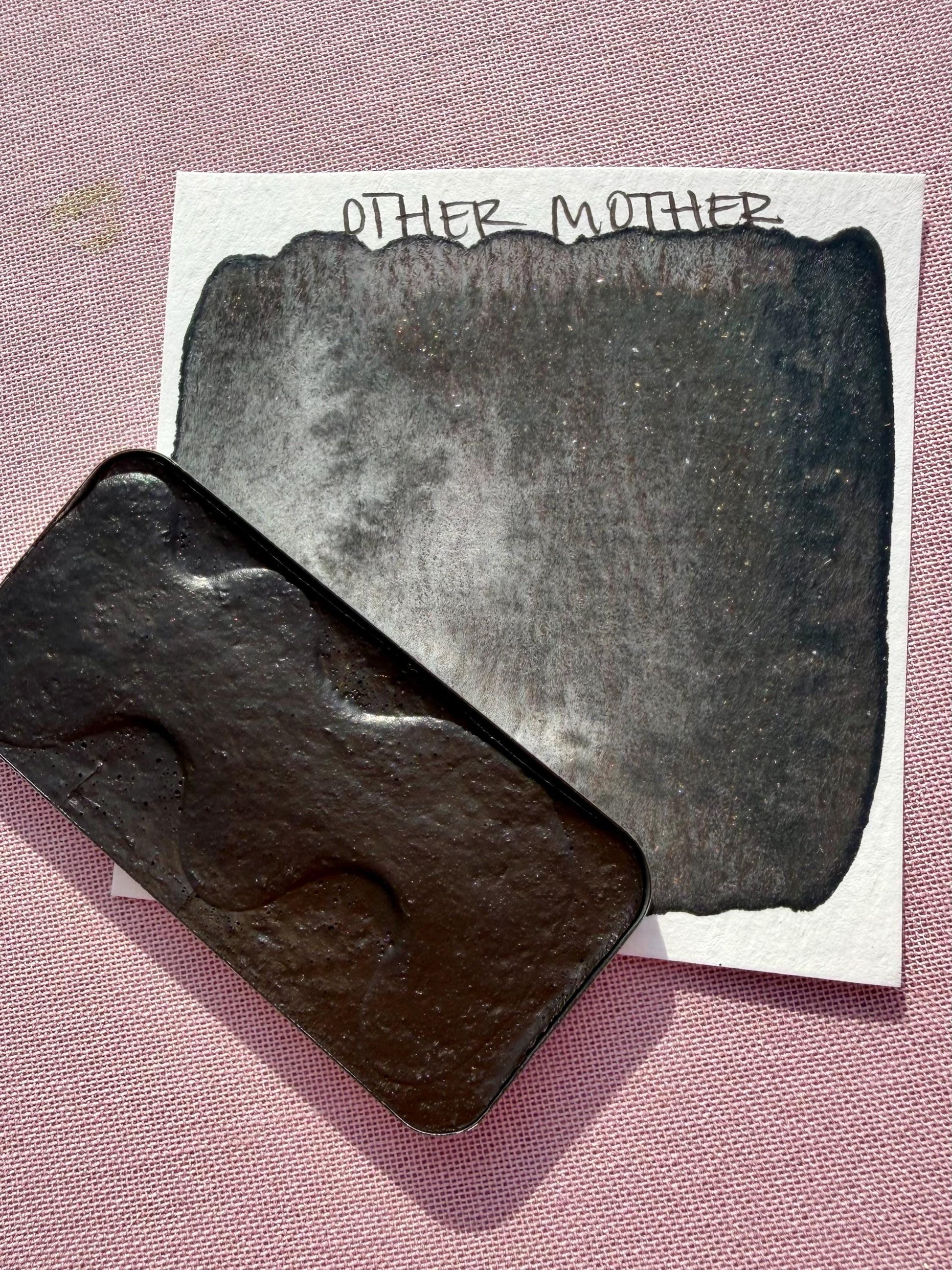 Other Mother | Limited Color | Matte and Shimmer Blend | XL Metal Squiggle Pan | Handmade Paint | Watercolors | Watercolor |