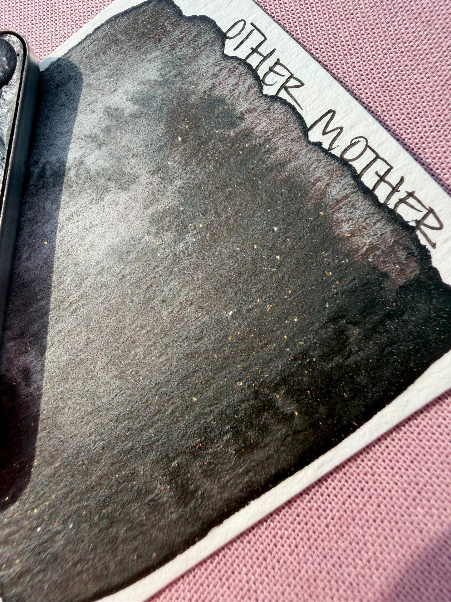 Other Mother | Limited Color | Matte and Shimmer Blend | XL Metal Squiggle Pan | Handmade Paint | Watercolors | Watercolor |