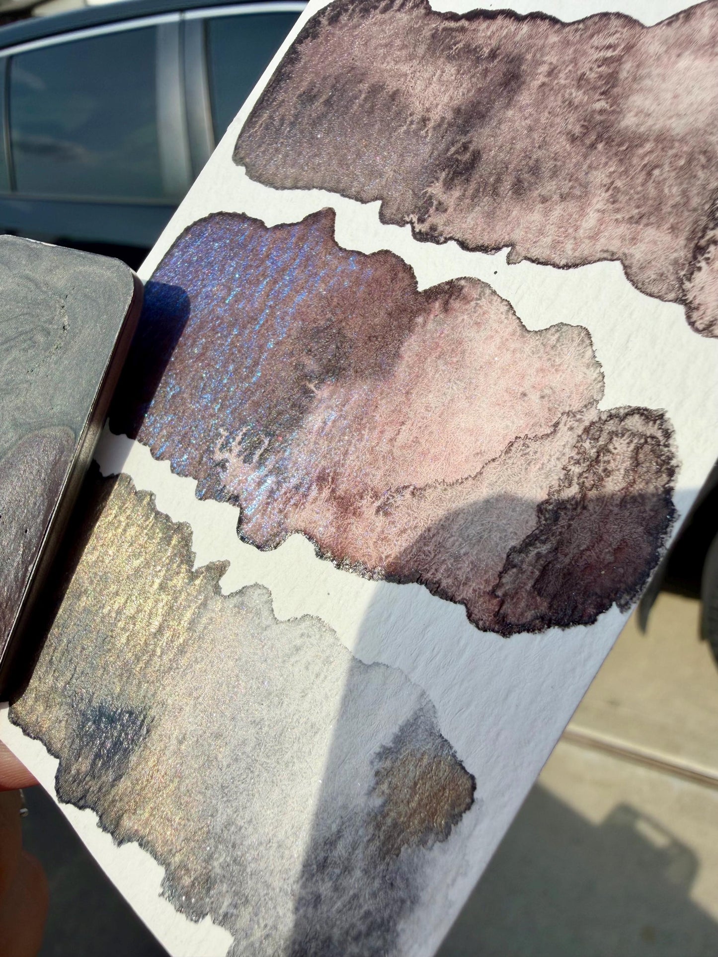 Halloween Blend 2 | Limited Color | Matte and Shimmer Blend | XL Metal Squiggle Pan | Handmade Paint | Watercolors | Watercolor |