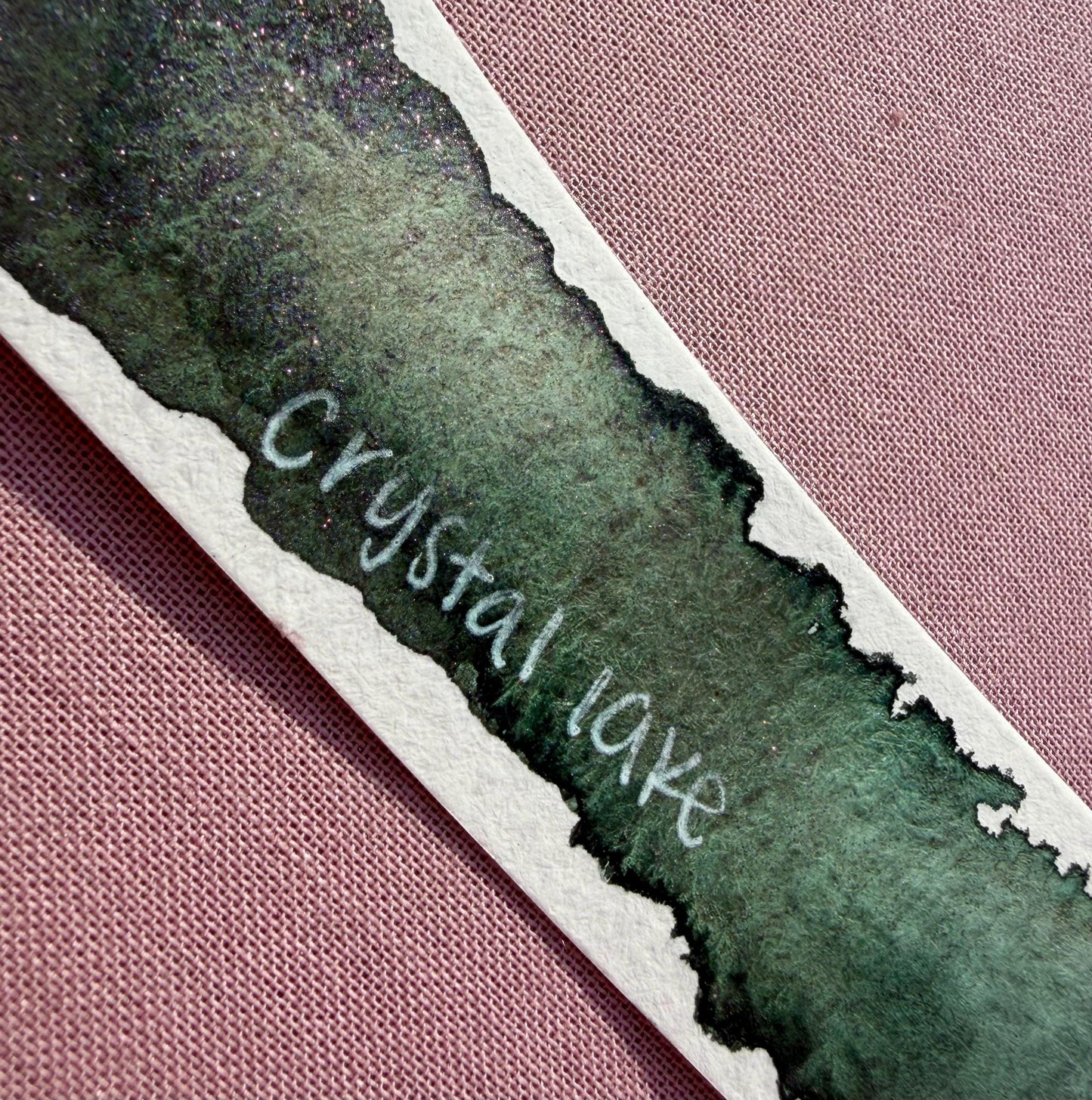 Crystal Lake | Limited Color | Matte and Shimmer Blend | XL Metal Squiggle Pan | Handmade Paint | Watercolors | Watercolor |