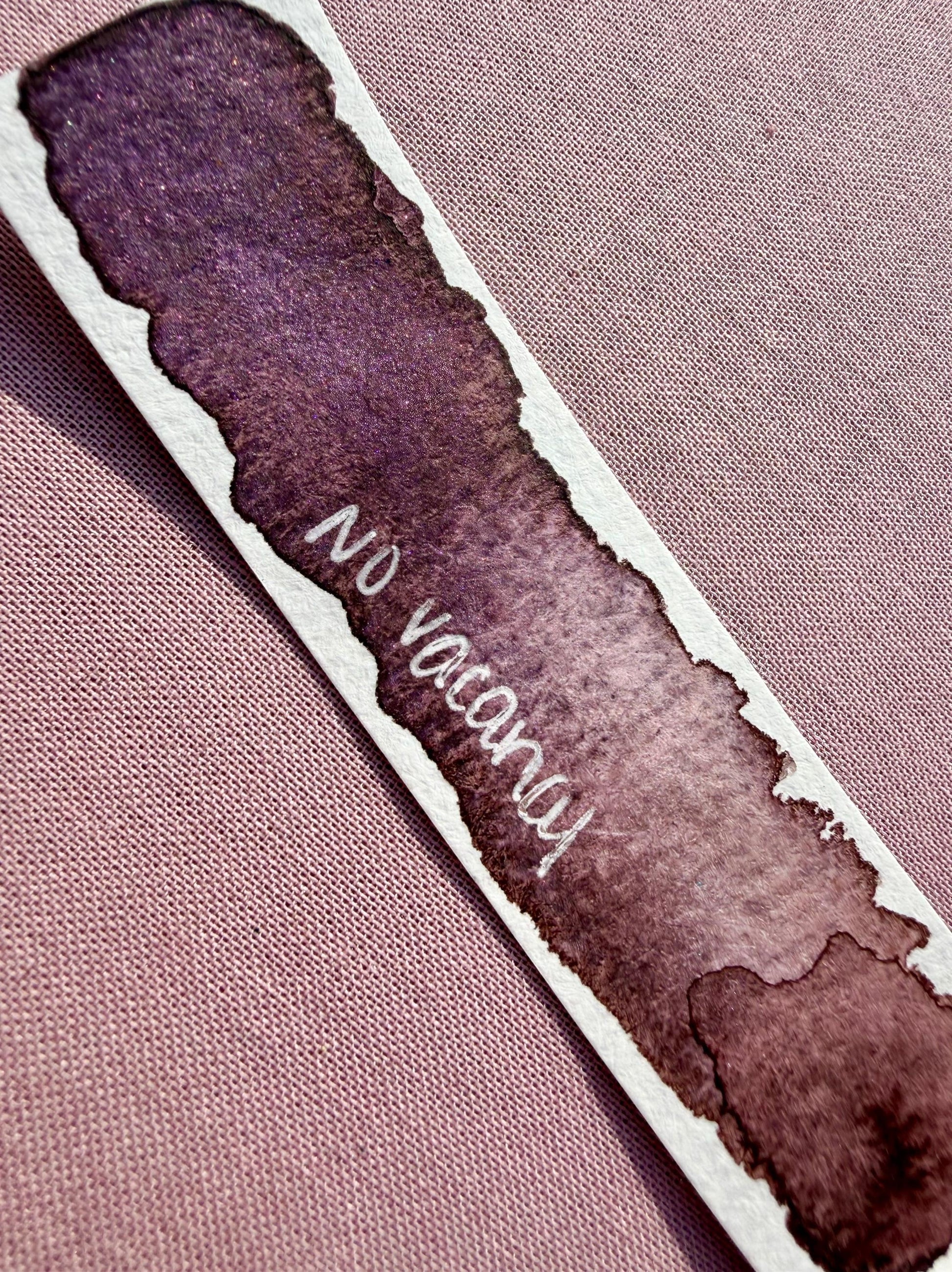 No Vacancy | Limited Color | Matte and Shimmer Blend | XL Metal Squiggle Pan | Handmade Paint | Watercolors | Watercolor |