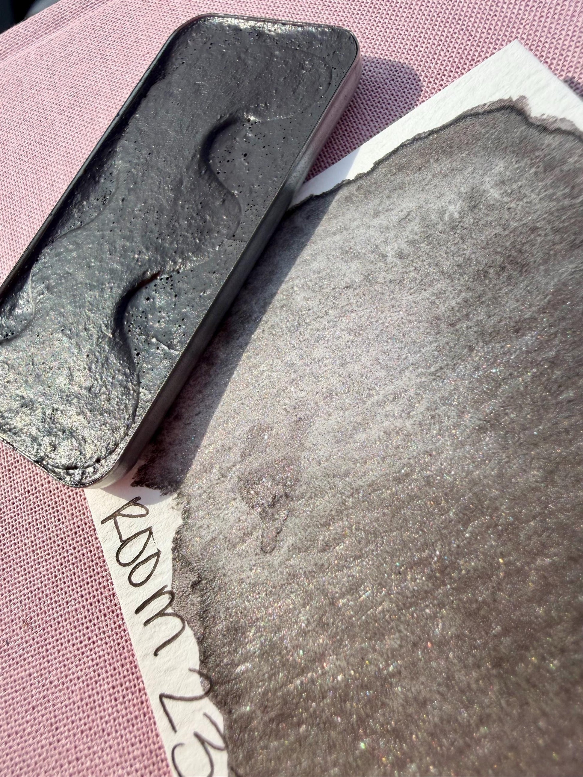 Room 237 | Limited Color | Matte and Shimmer Blend | XL Metal Squiggle Pan | Handmade Paint | Watercolors | Watercolor |