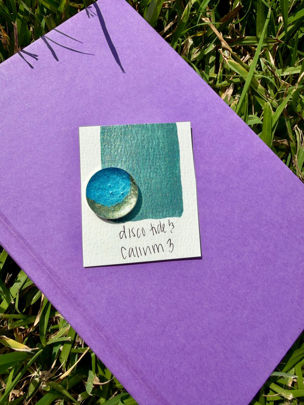 Metal Blue/Green | Watercolors | LIMITEDCOLOR | Handmade Watercolors | Handmade Paint | Calligraphy |