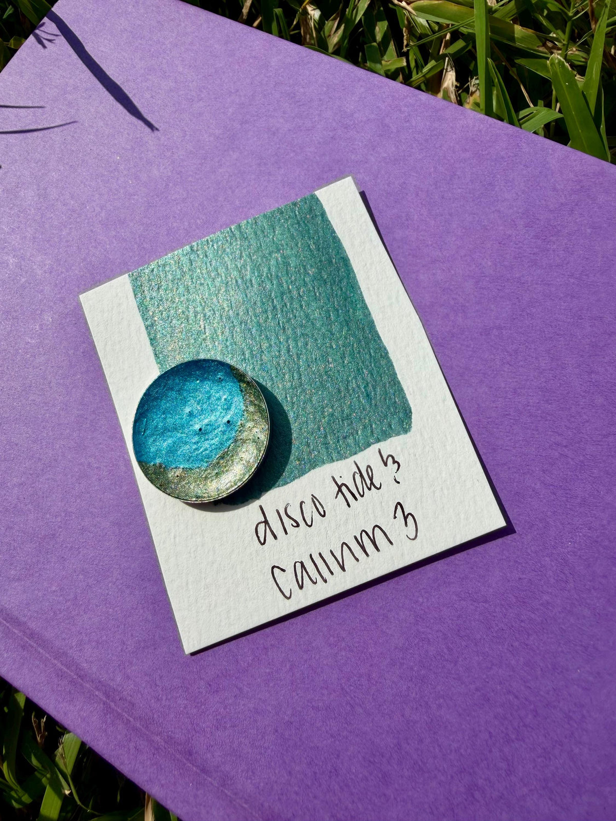 Metal Blue/Green | Watercolors | LIMITEDCOLOR | Handmade Watercolors | Handmade Paint | Calligraphy |