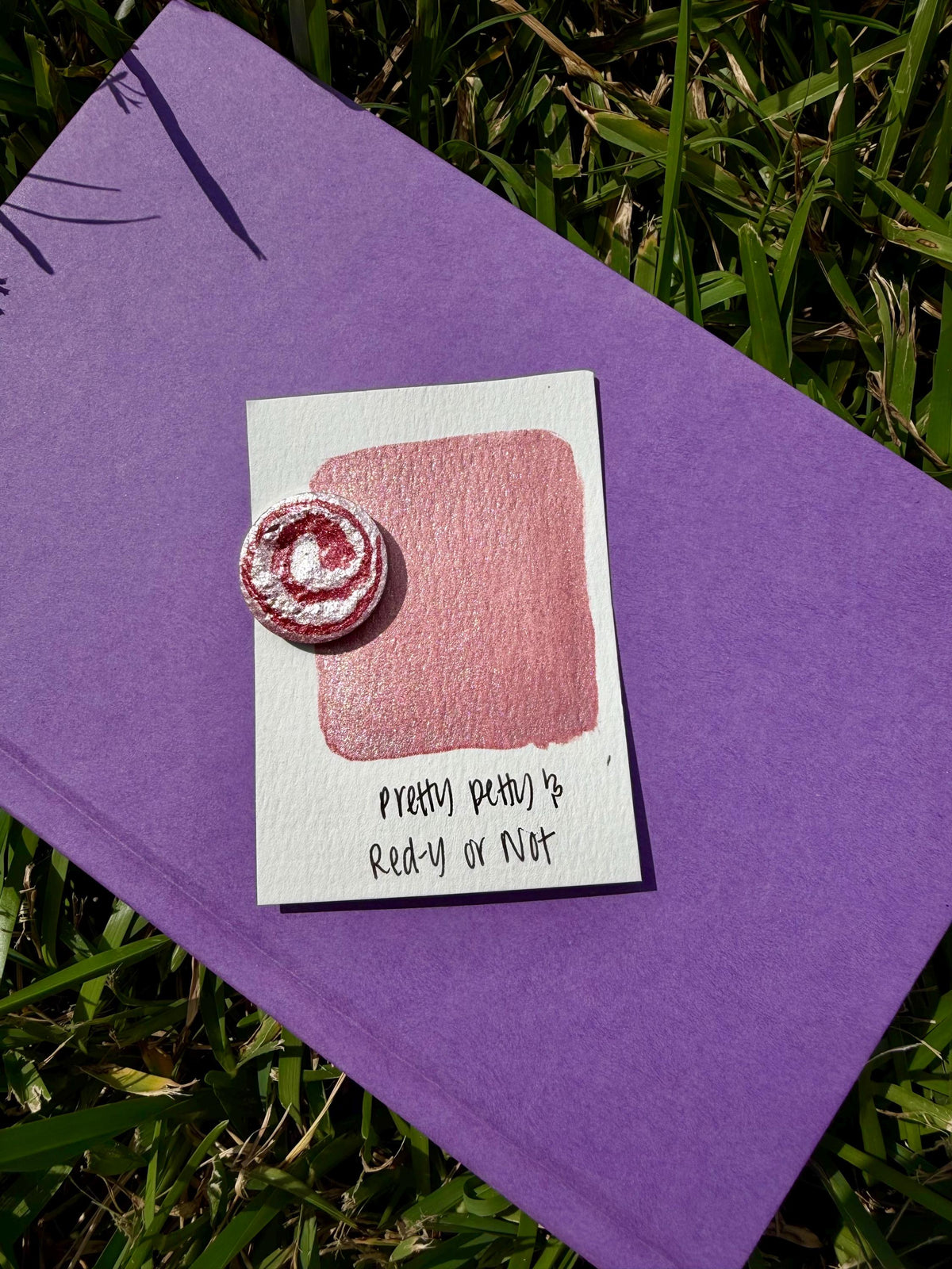 Metal Pink/Red | Watercolors | LIMITEDCOLOR | Handmade Watercolors | Handmade Paint | Calligraphy |