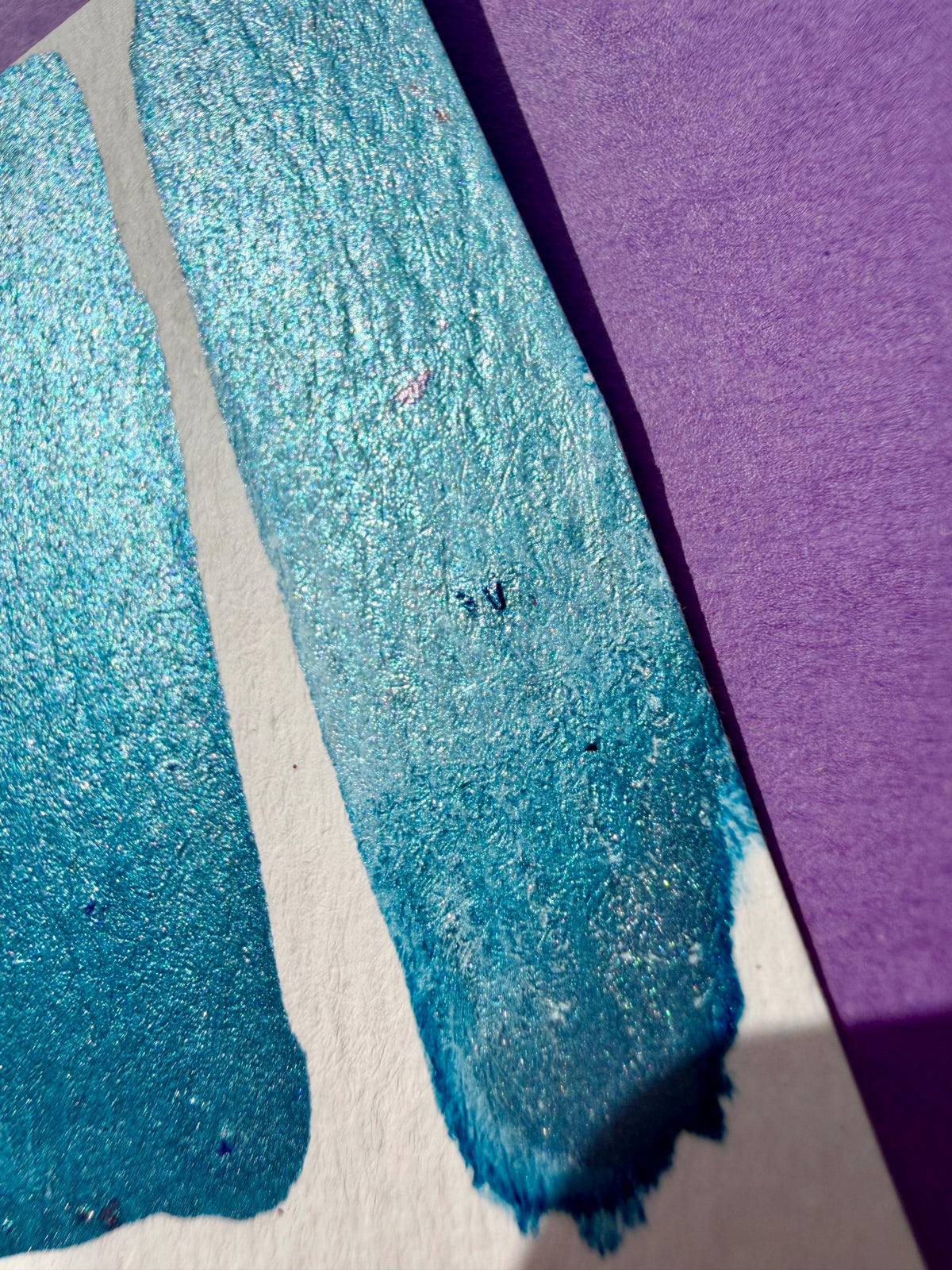 Disco Tide - blue and rose foil | Watercolors | LIMITEDCOLOR | Handmade Watercolors | Handmade Paint | Calligraphy |