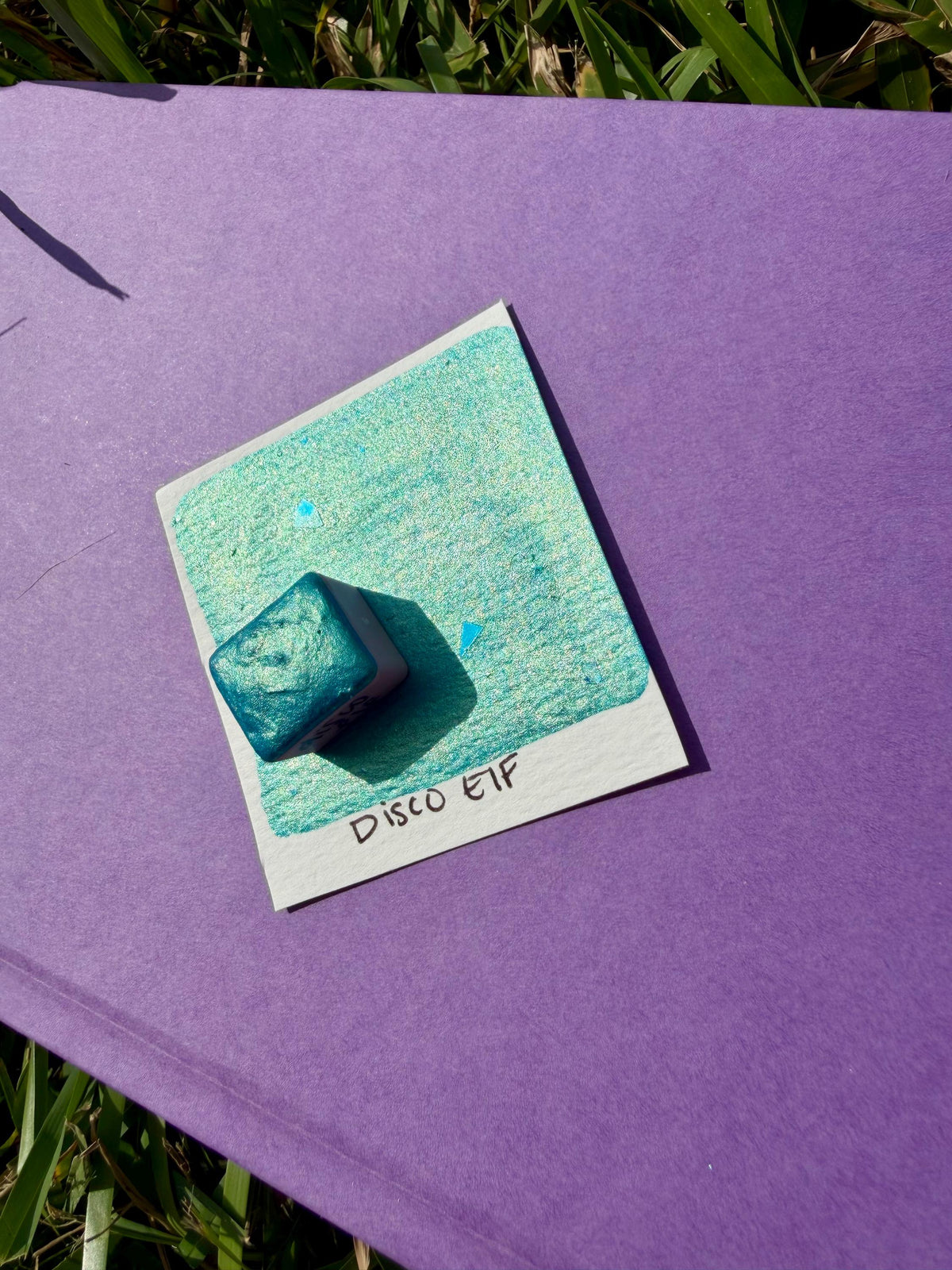 Disco Elf - Glitter | Watercolors | LIMITEDCOLOR | Handmade Watercolors | Handmade Paint | Artist Watercolor |