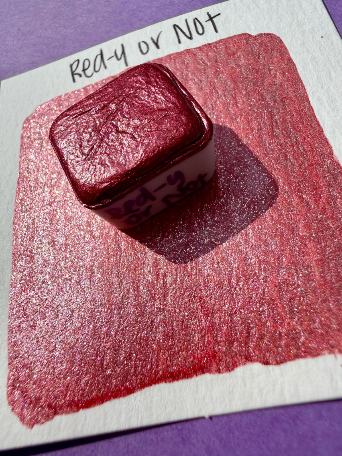 Red-Y Or Not | Watercolors | LIMITEDCOLOR | Handmade Watercolors | Handmade Paint | Artist Watercolor |