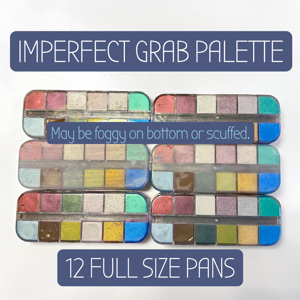 Imperfect Grab Palette | Watercolor Palette | Chrome Watercolors | Handmade Paint | Watercolors | Watercolor | Handmade Watercolors |