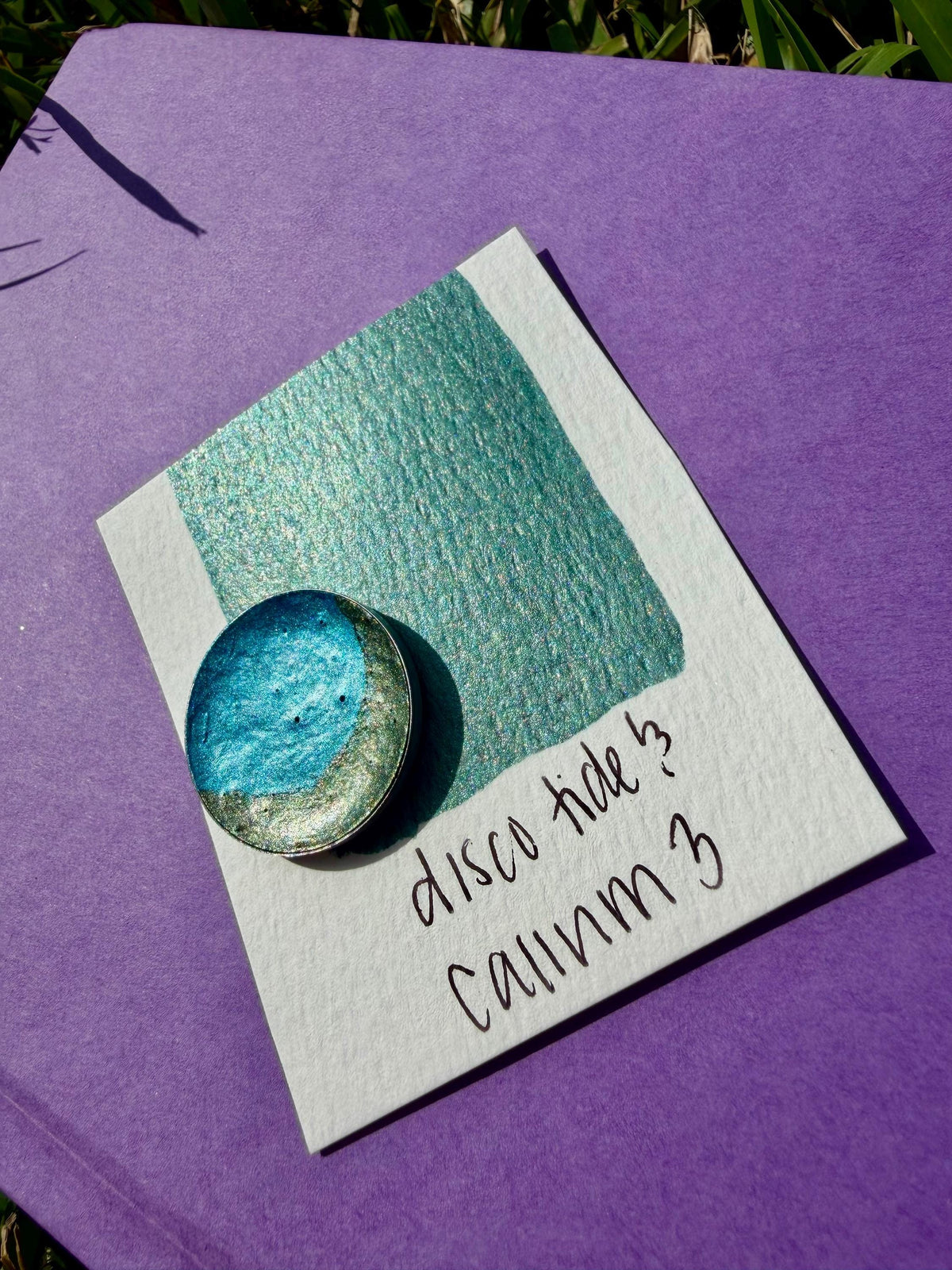 Metal Blue/Green | Watercolors | LIMITEDCOLOR | Handmade Watercolors | Handmade Paint | Calligraphy |