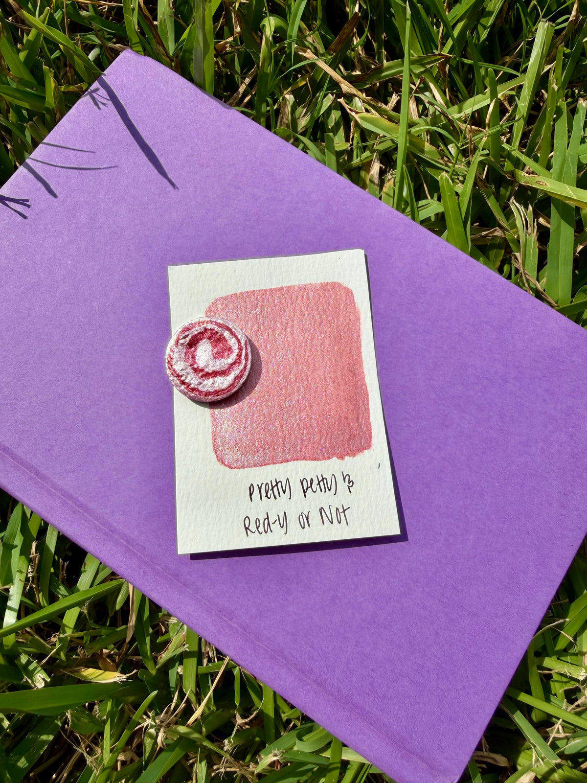Metal Pink/Red | Watercolors | LIMITEDCOLOR | Handmade Watercolors | Handmade Paint | Calligraphy |