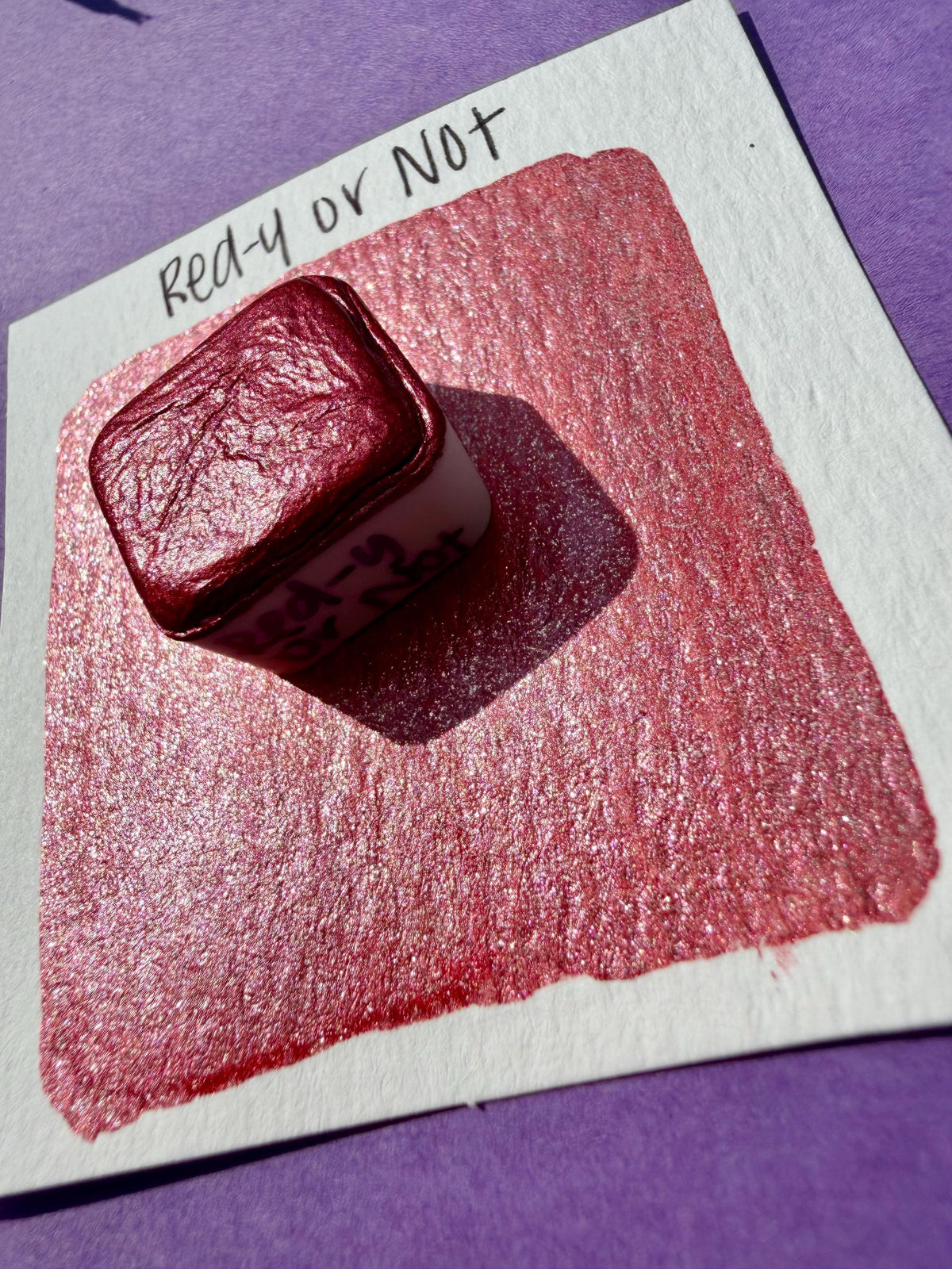 Red-Y Or Not | Watercolors | LIMITEDCOLOR | Handmade Watercolors | Handmade Paint | Artist Watercolor |