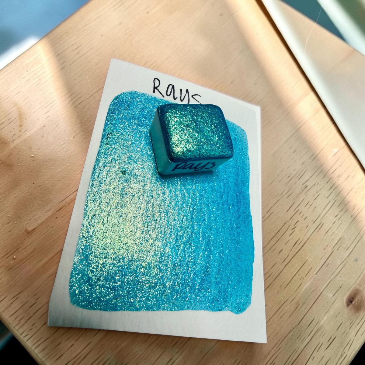 Rays | Summerween Shift | Handmade Watercolors | Handmade Paint | Calligraphy | Lettering |