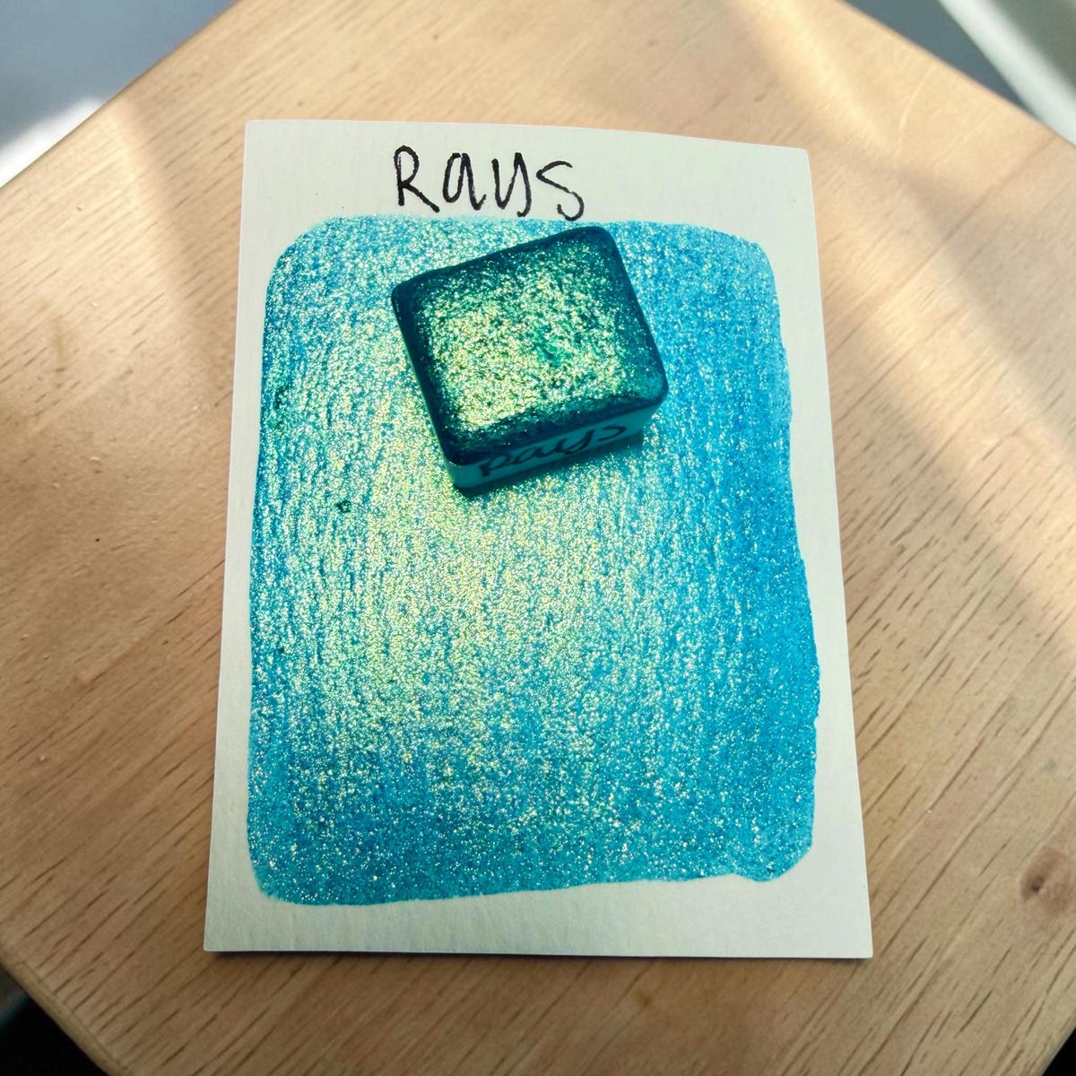 Rays | Summerween Shift | Handmade Watercolors | Handmade Paint | Calligraphy | Lettering |