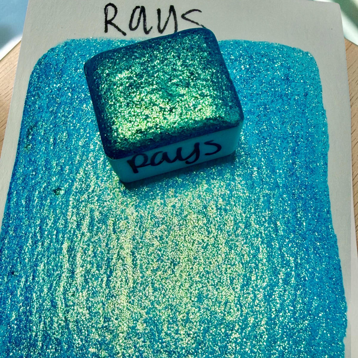 Rays | Summerween Shift | Handmade Watercolors | Handmade Paint | Calligraphy | Lettering |
