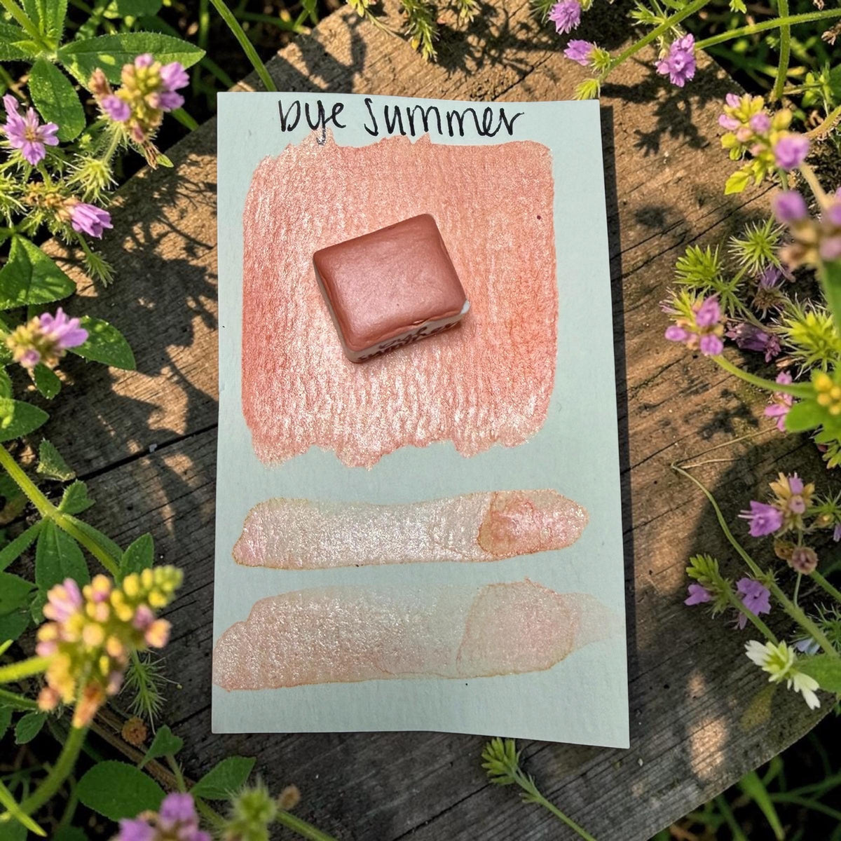Bye Summer | HYBRID | Matte & Shimmer Blend | Handmade Watercolors | Handmade Paint | Watercolors | Watercolor | Watercolor Artist