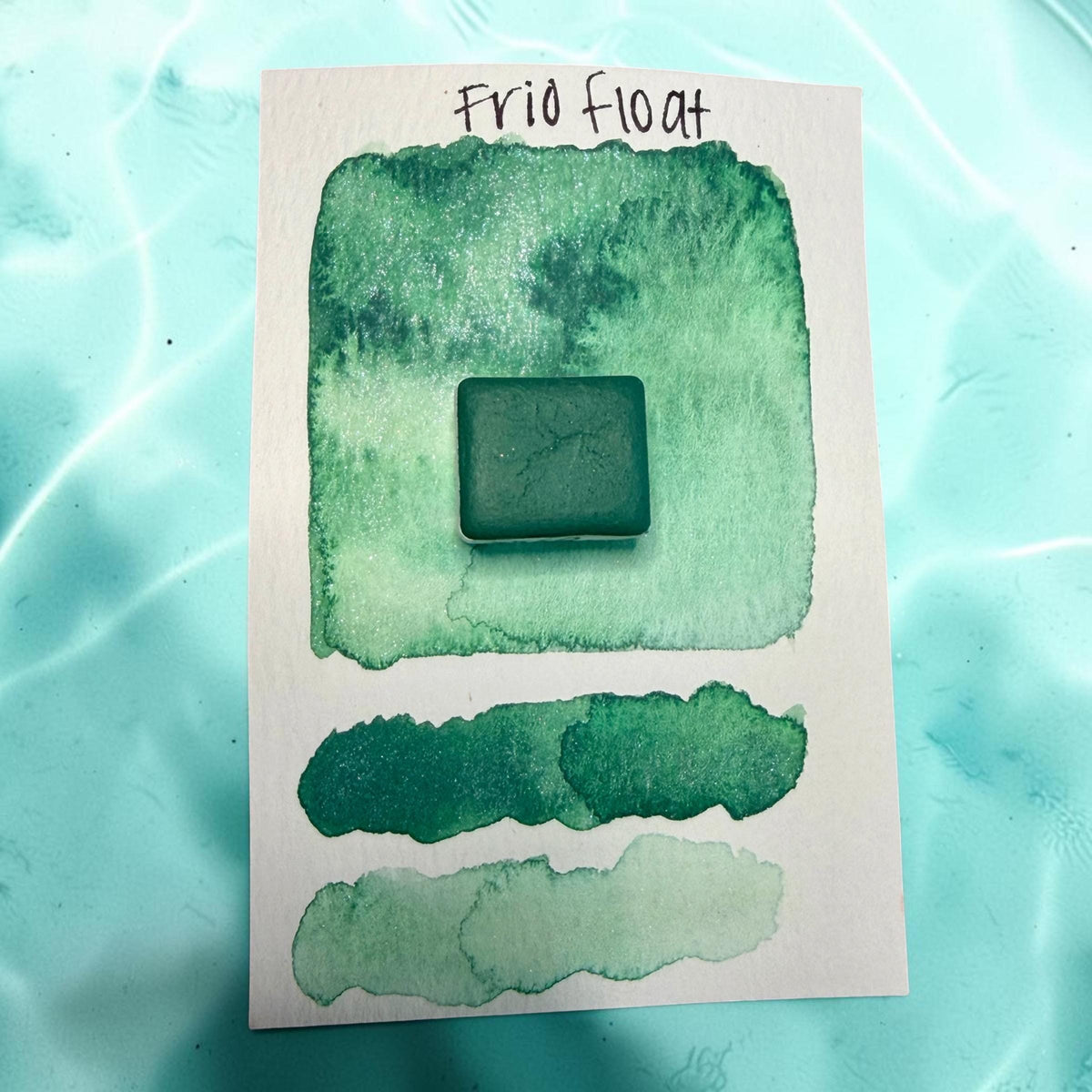 Frio Float | HYBRID | Matte & Shimmer Blend | Handmade Watercolors | Handmade Paint | Watercolors | Watercolor | Watercolor Artist