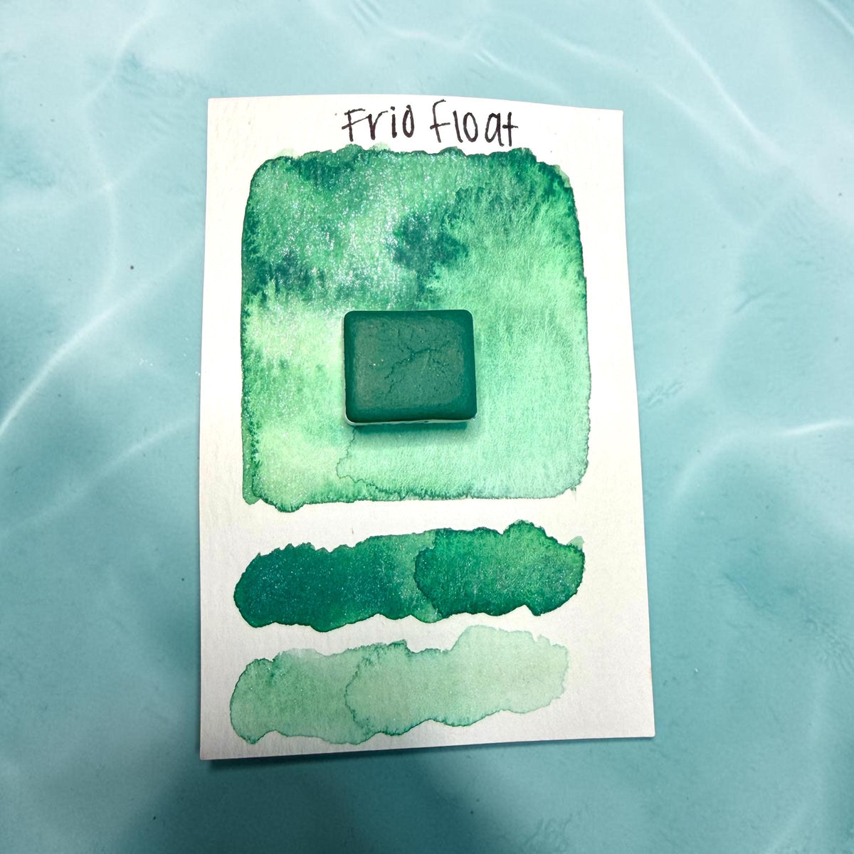 Frio Float | HYBRID | Matte & Shimmer Blend | Handmade Watercolors | Handmade Paint | Watercolors | Watercolor | Watercolor Artist