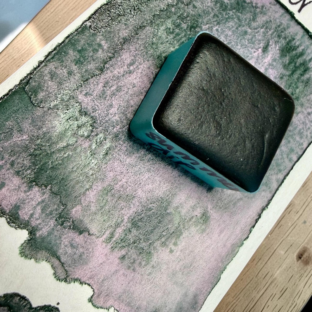 Summer Dip | Handmade Watercolors | GRANULATING | Handmade Cards | Watercolor Florals | Matte Pigment | Half Pans