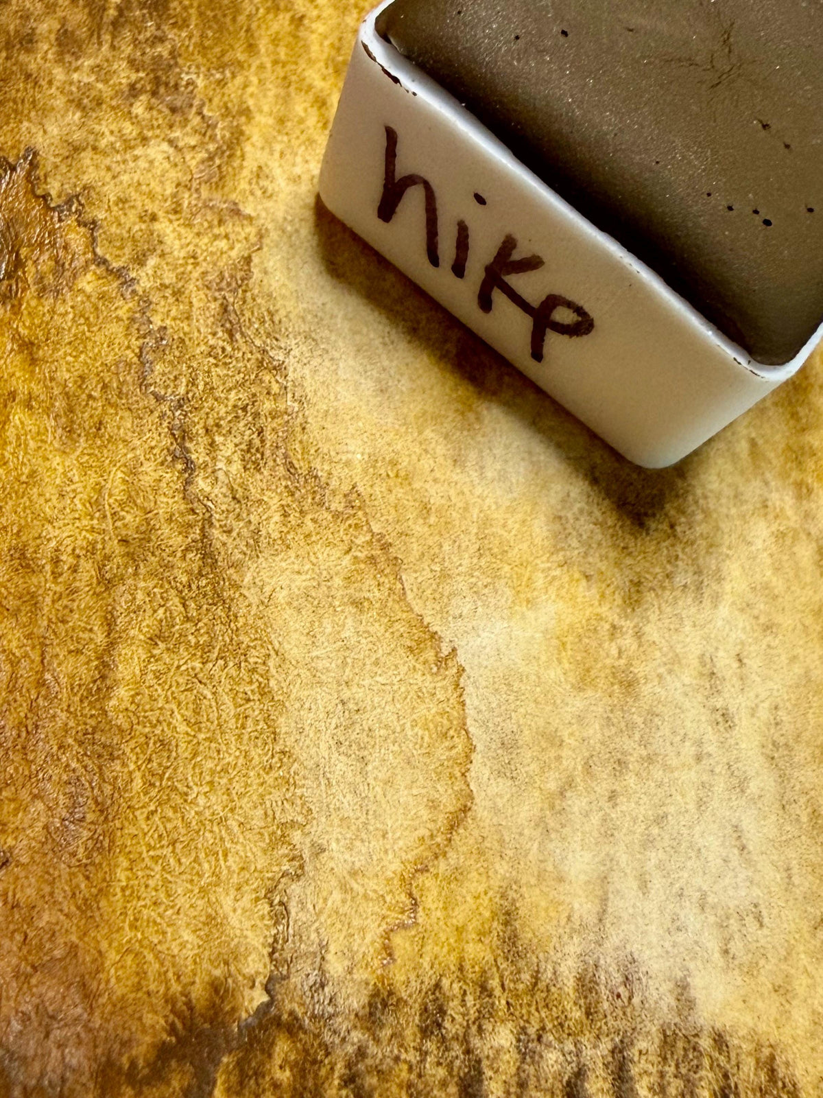 Hike | Handmade Watercolors | GRANULATING | Handmade Cards | Watercolor Florals | Matte Pigment | Half Pans