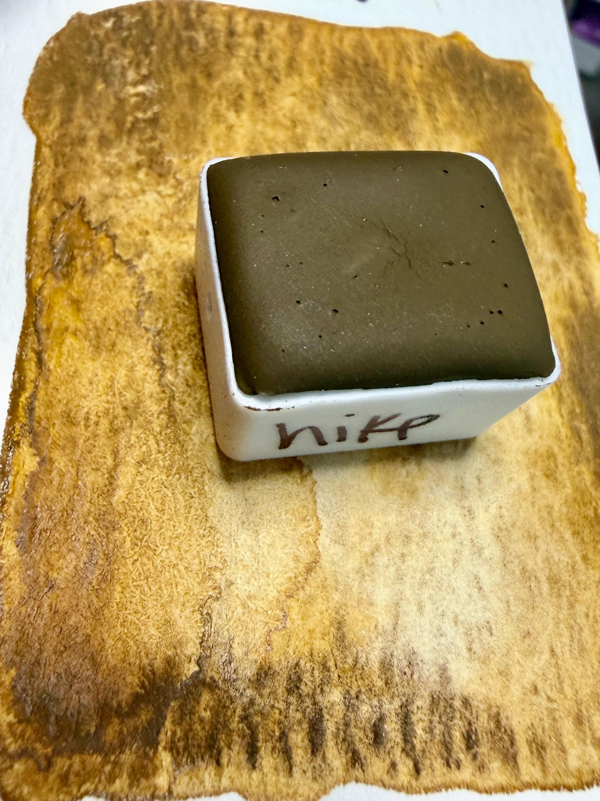 Hike | Handmade Watercolors | GRANULATING | Handmade Cards | Watercolor Florals | Matte Pigment | Half Pans