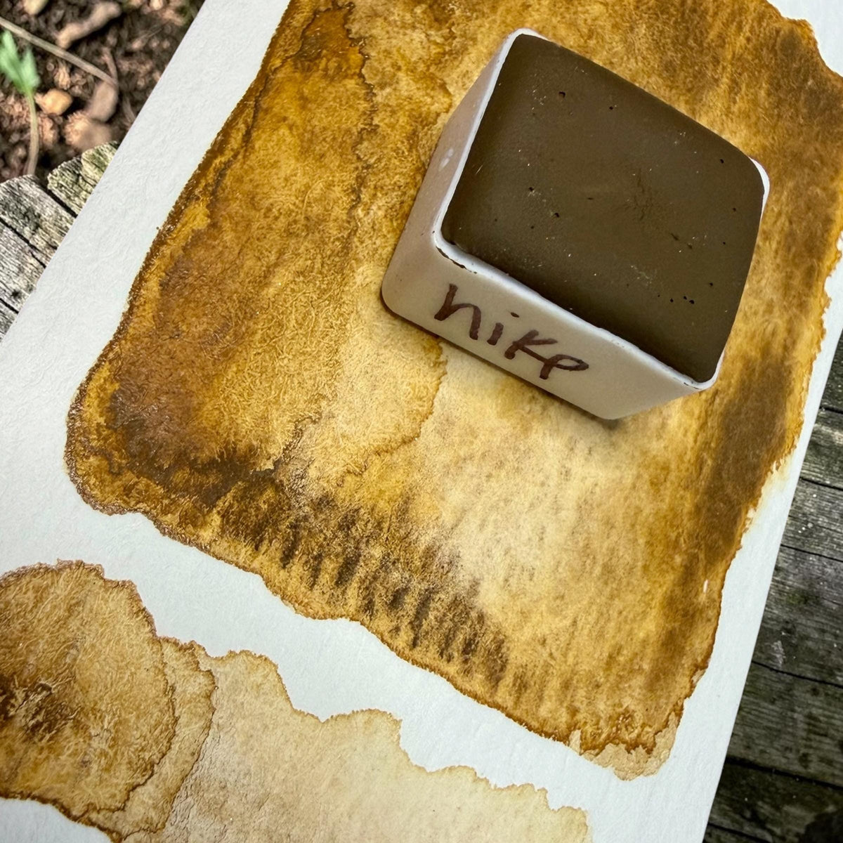 Hike | Handmade Watercolors | GRANULATING | Handmade Cards | Watercolor Florals | Matte Pigment | Half Pans