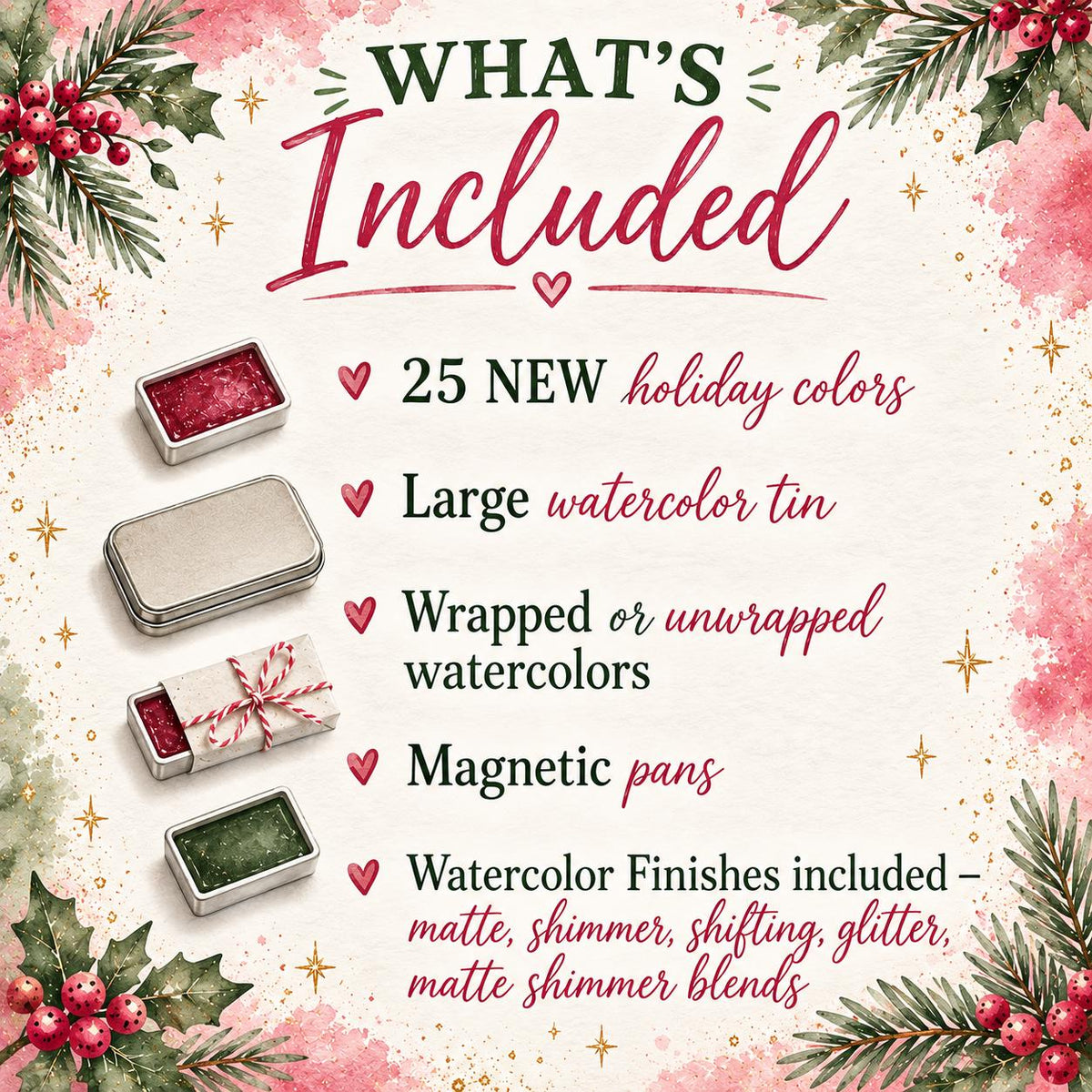 NEW Holiday Advent Calendar | 2026 | Handmade Watercolors | Handmade Paint | Watercolors | Watercolor Artist | Handmade Cards |
