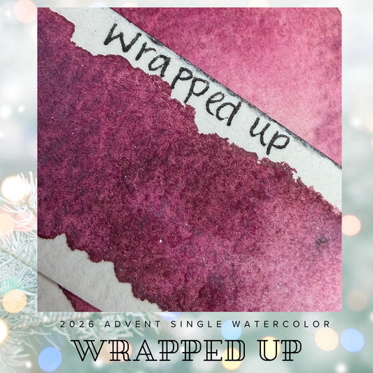 Wrapped Up - 2026 Holiday Advent Single Colors | Handmade Watercolors | Handmade Paint | Watercolors | Watercolor Artist |